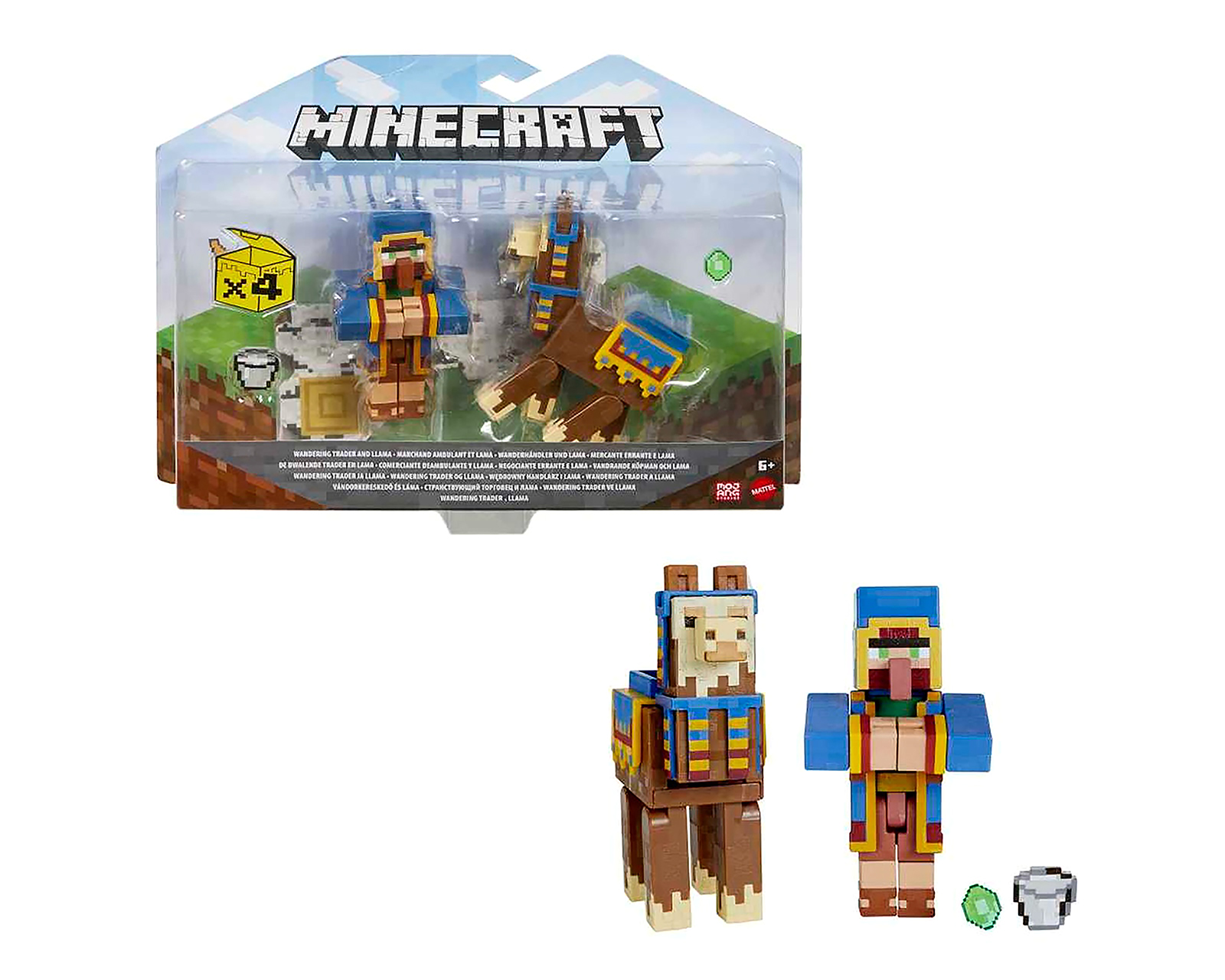 Foto 2 | Foto 2 | Figura de Acción Mattel Minecraft Vainilla 1 Set al Azar