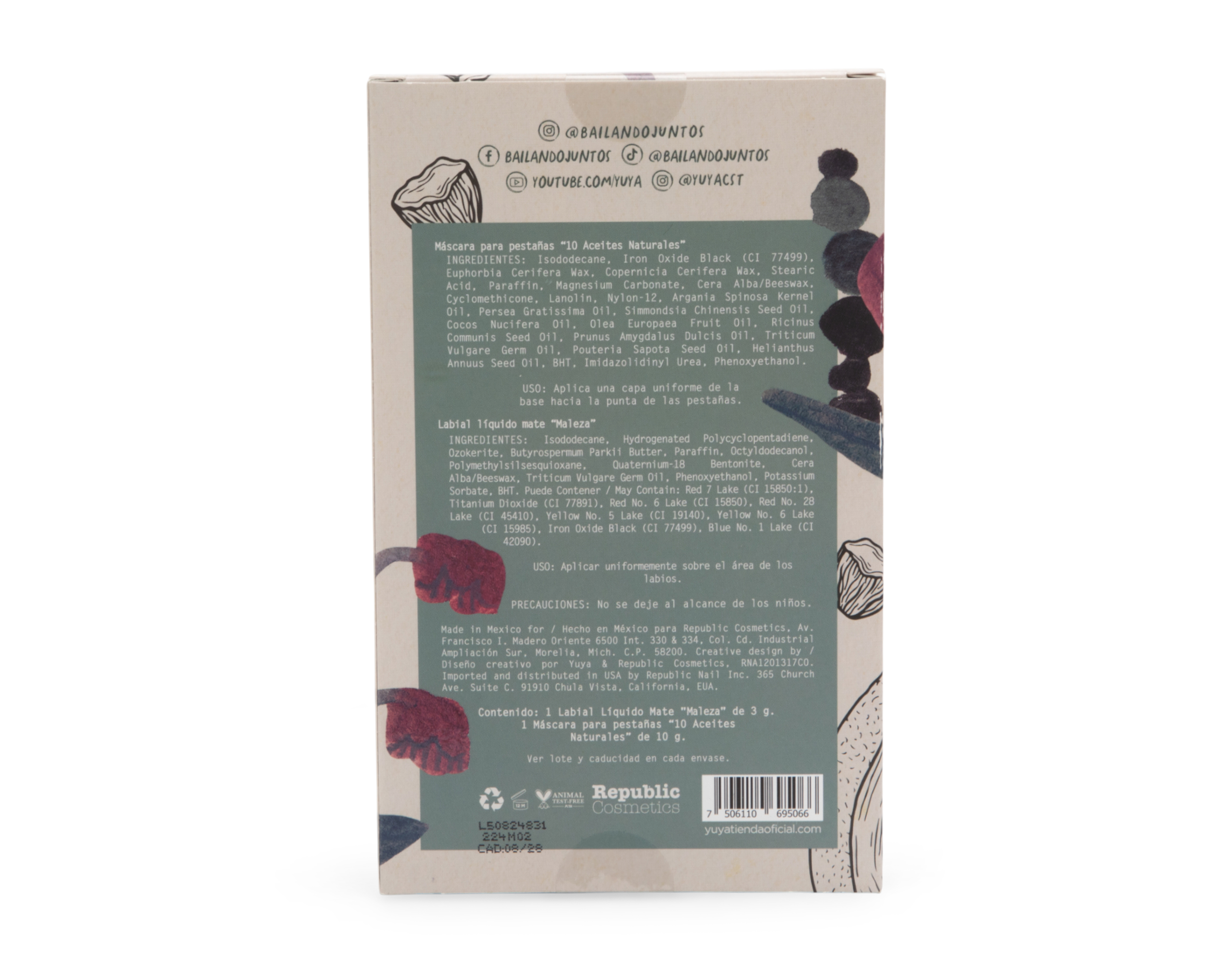 Foto 5 pulgar | Foto 4 | Kit de Maquillaje Yuya 2 Piezas