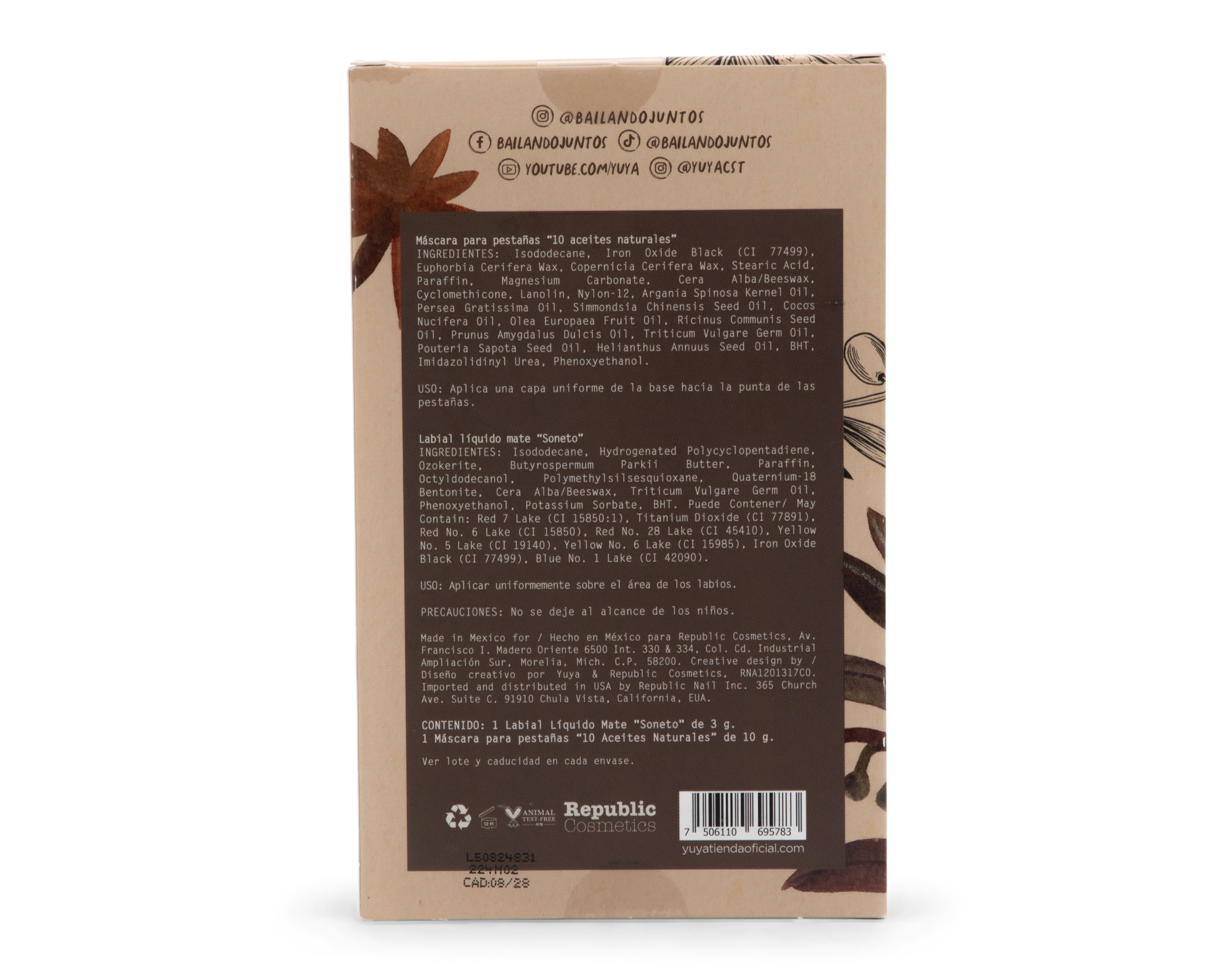 Foto 5 pulgar | Foto 4 | Kit de Maquillaje Yuya 2 Piezas