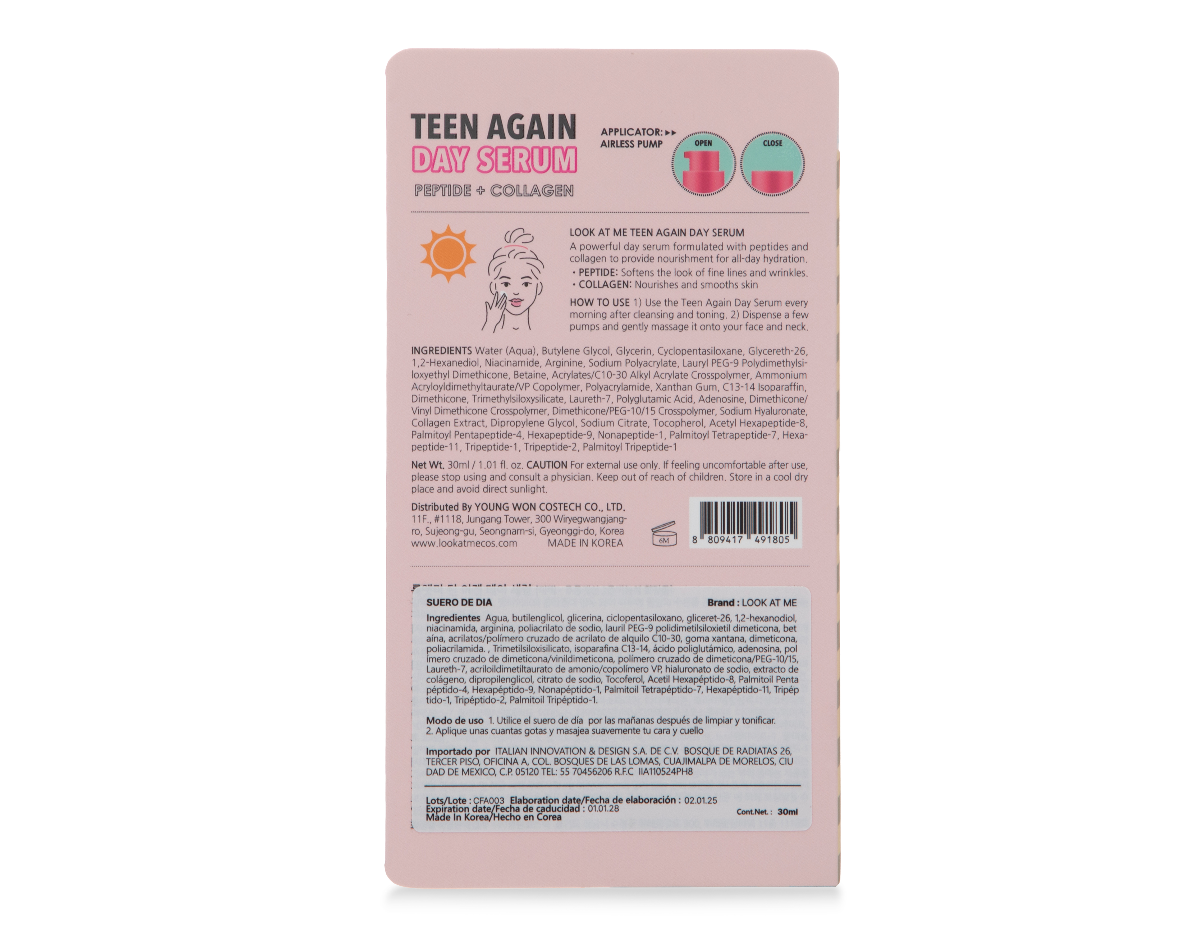 Foto 2 | Foto 2 | Sérum Facial de Día Look At Me Teen Again 30 ml