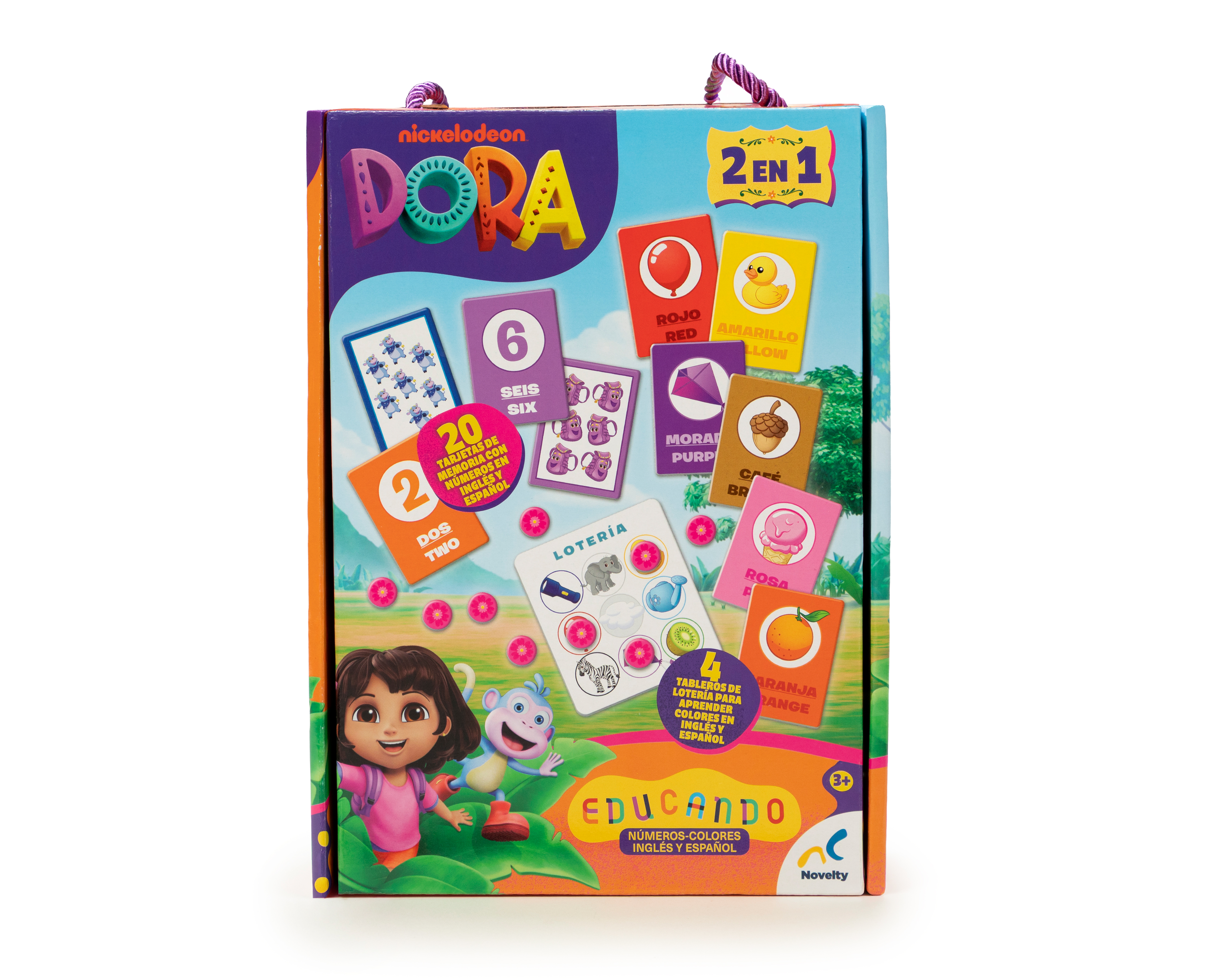 Foto 2 pulgar | Foto 1 | Juego de Mesa 2 en 1 Educando Dora la Exploradora
