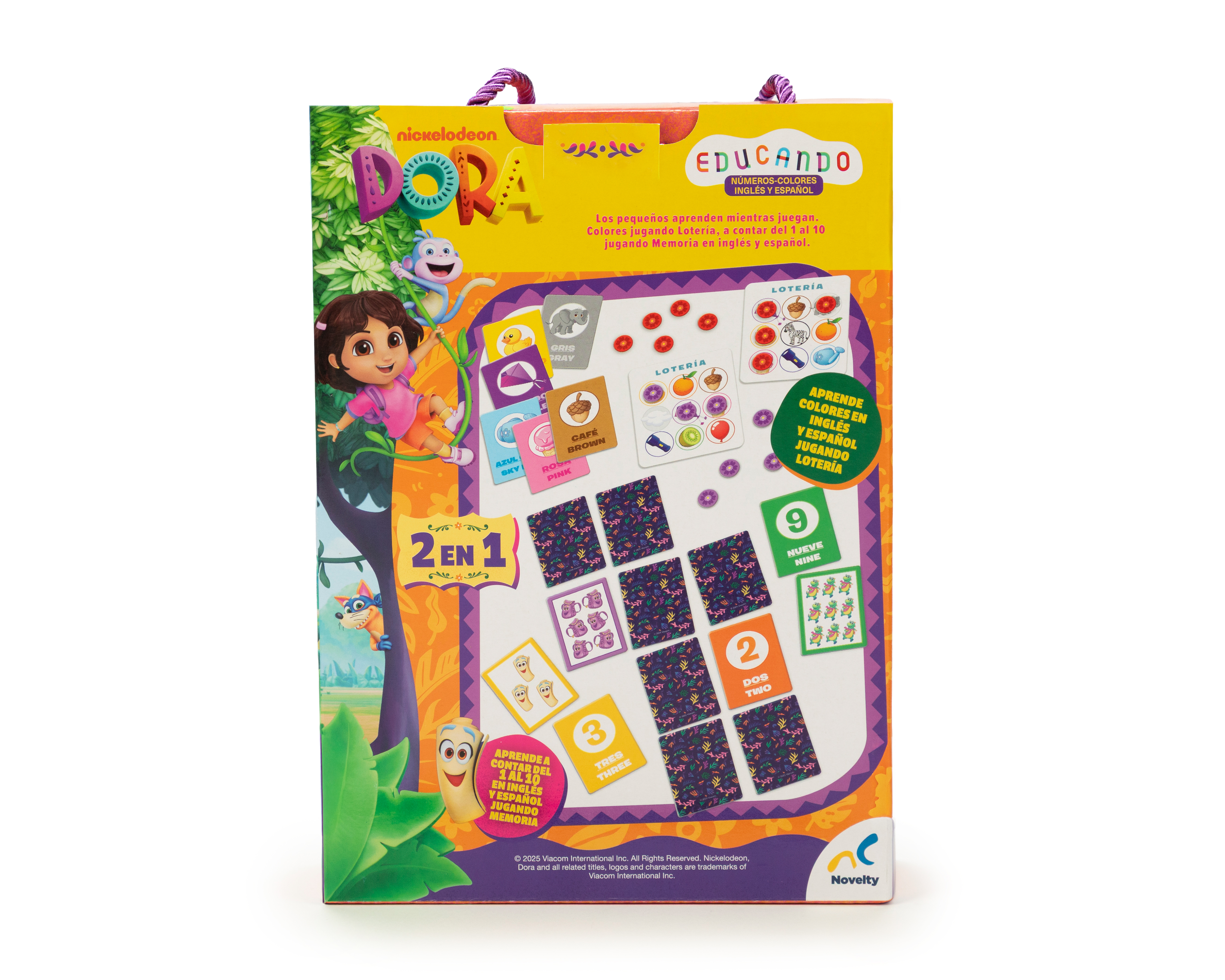 Foto 2 | Foto 2 | Juego de Mesa 2 en 1 Educando Dora la Exploradora