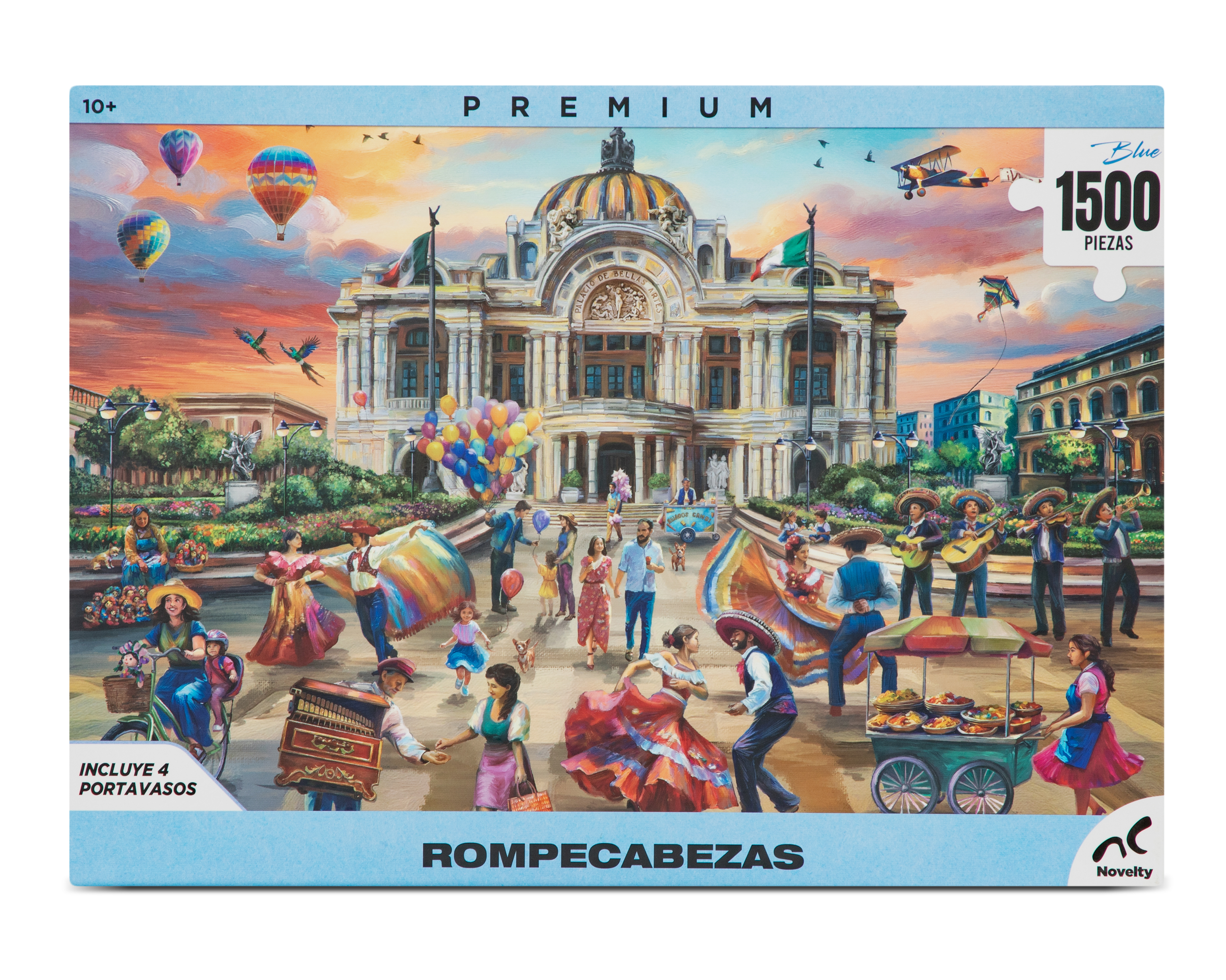 Foto 1 | Foto 1 | Rompecabezas Bellas Artes con Portavasos Novelty 1500 Piezas