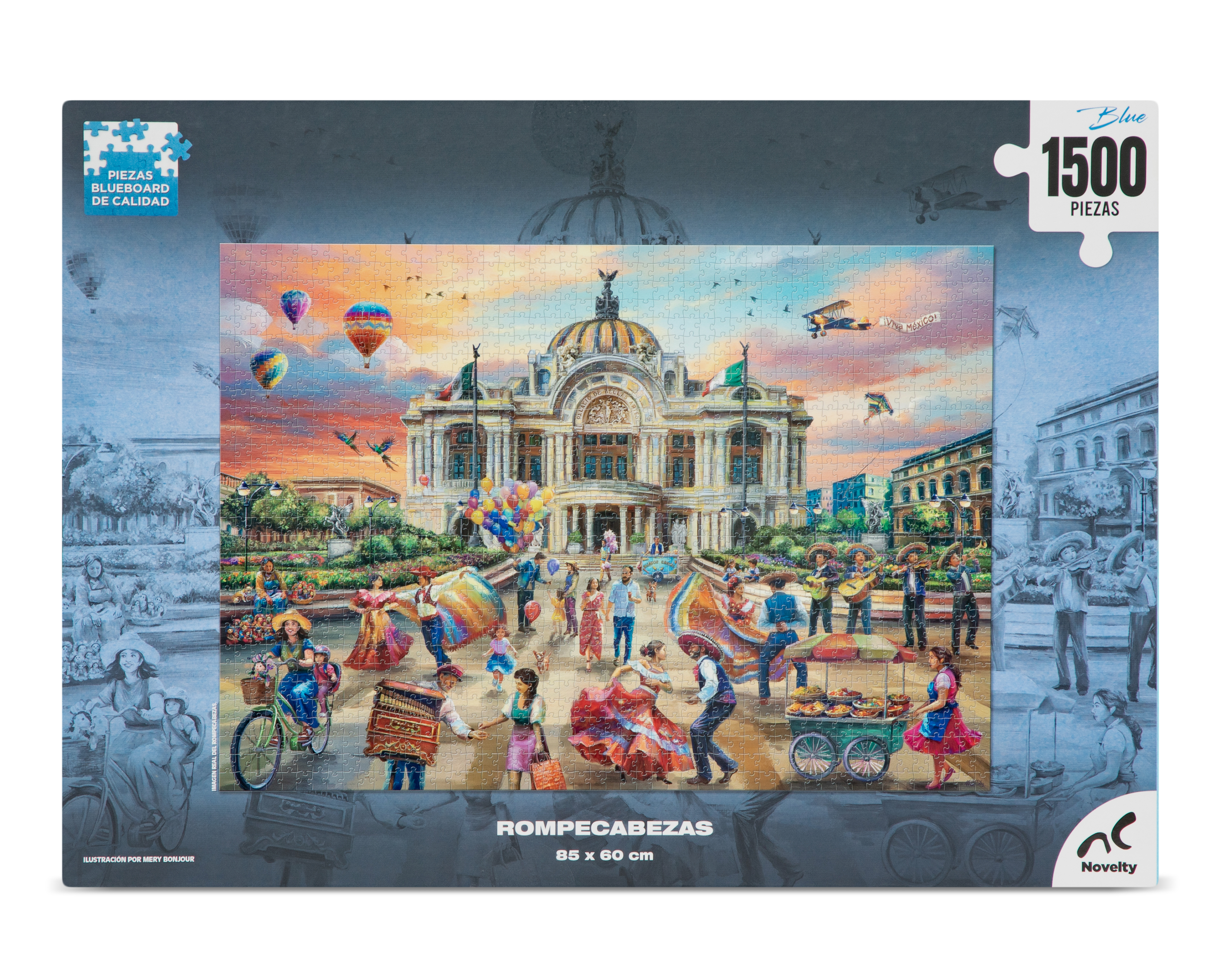 Foto 3 pulgar | Foto 2 | Rompecabezas Bellas Artes con Portavasos Novelty 1500 Piezas