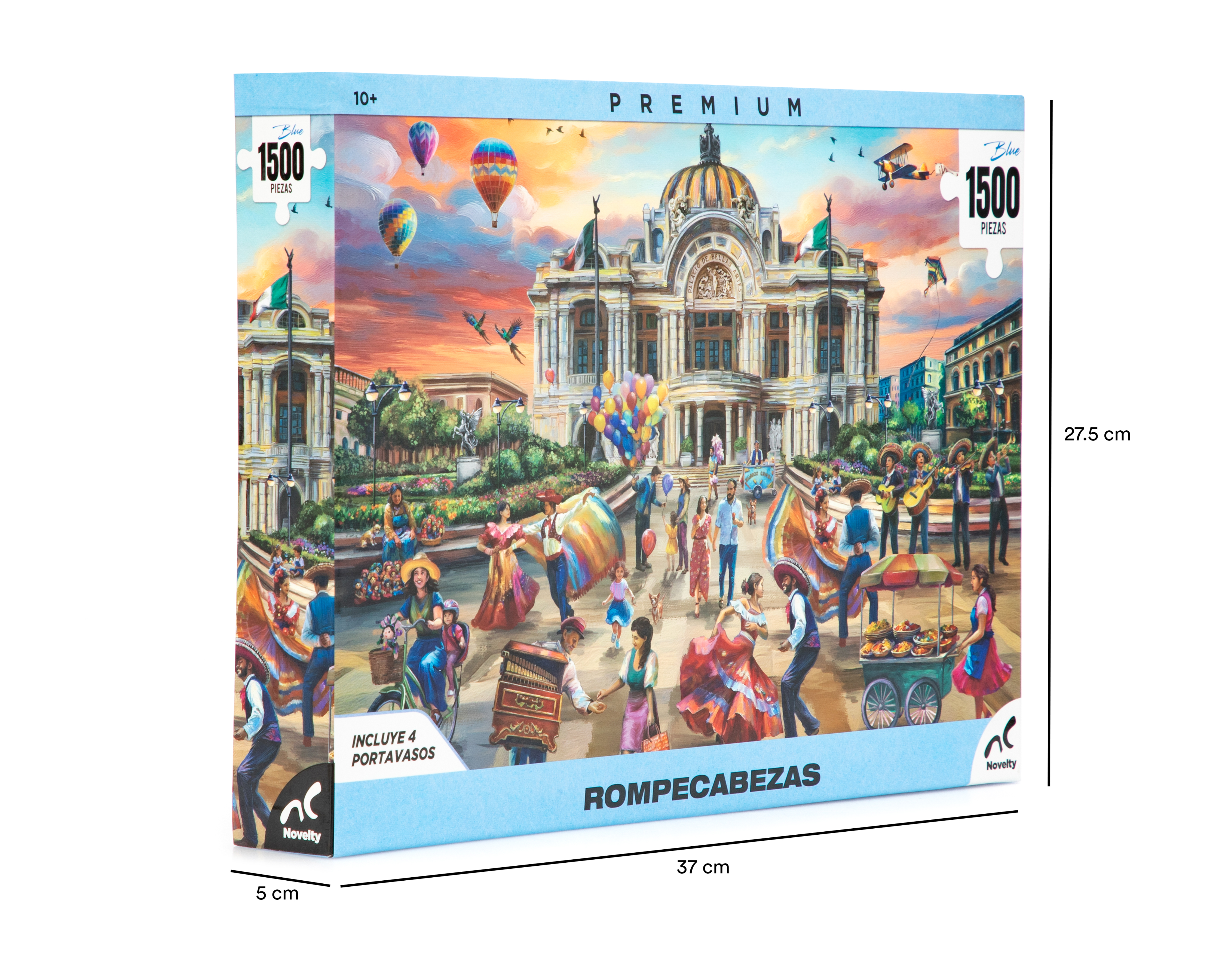 Foto 3 | Foto 3 | Rompecabezas Bellas Artes con Portavasos Novelty 1500 Piezas