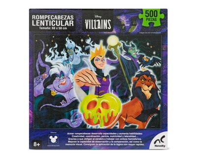 Foto 2 | Foto 2 | Rompecabezas Disney Villanos Lenticular Novelty 500 Piezas