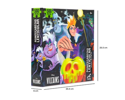 Foto 3 | Foto 3 | Rompecabezas Disney Villanos Lenticular Novelty 500 Piezas