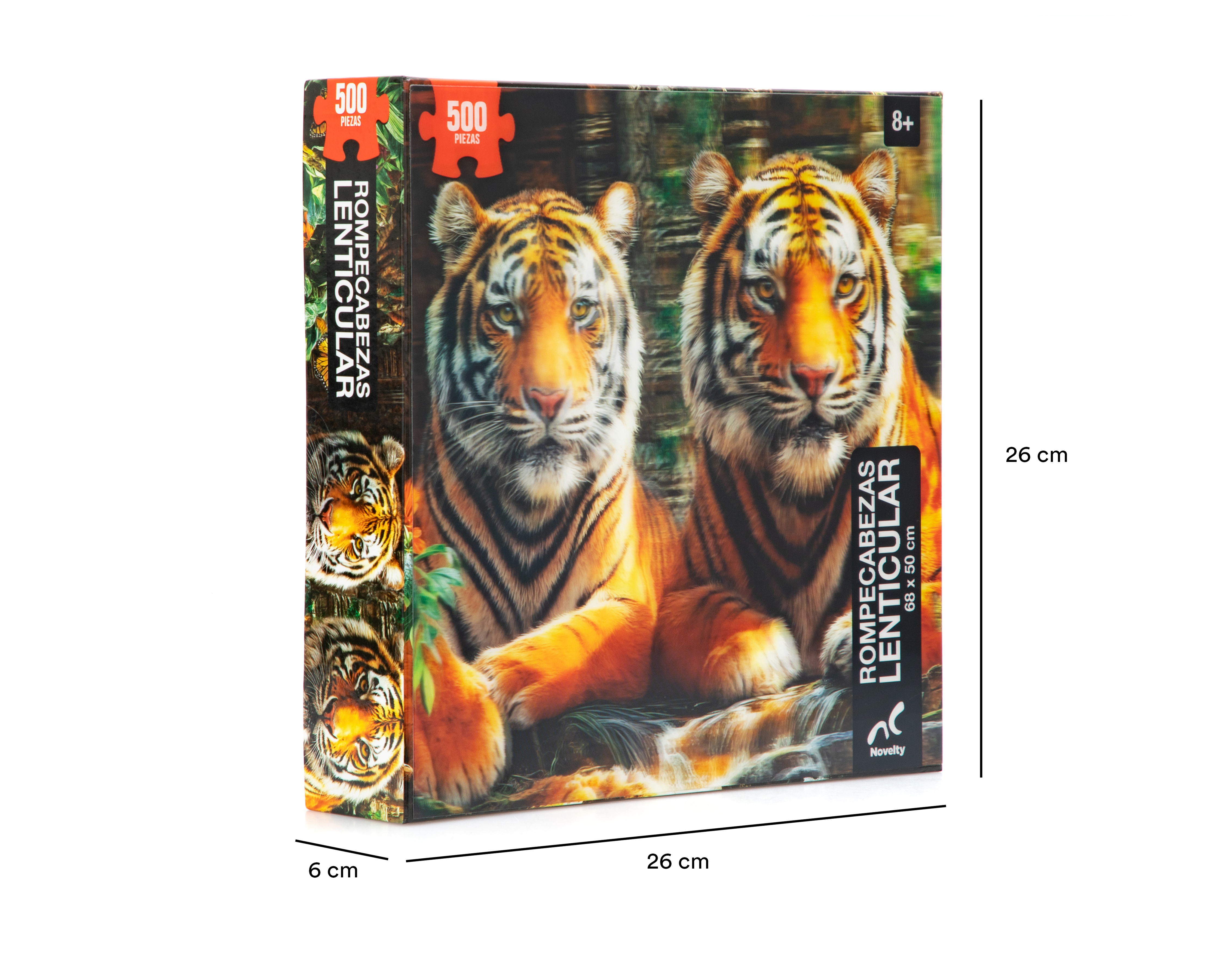 Foto 4 pulgar | Foto 3 | Rompecabezas Felinos Lenticular Novelty 500 Piezas