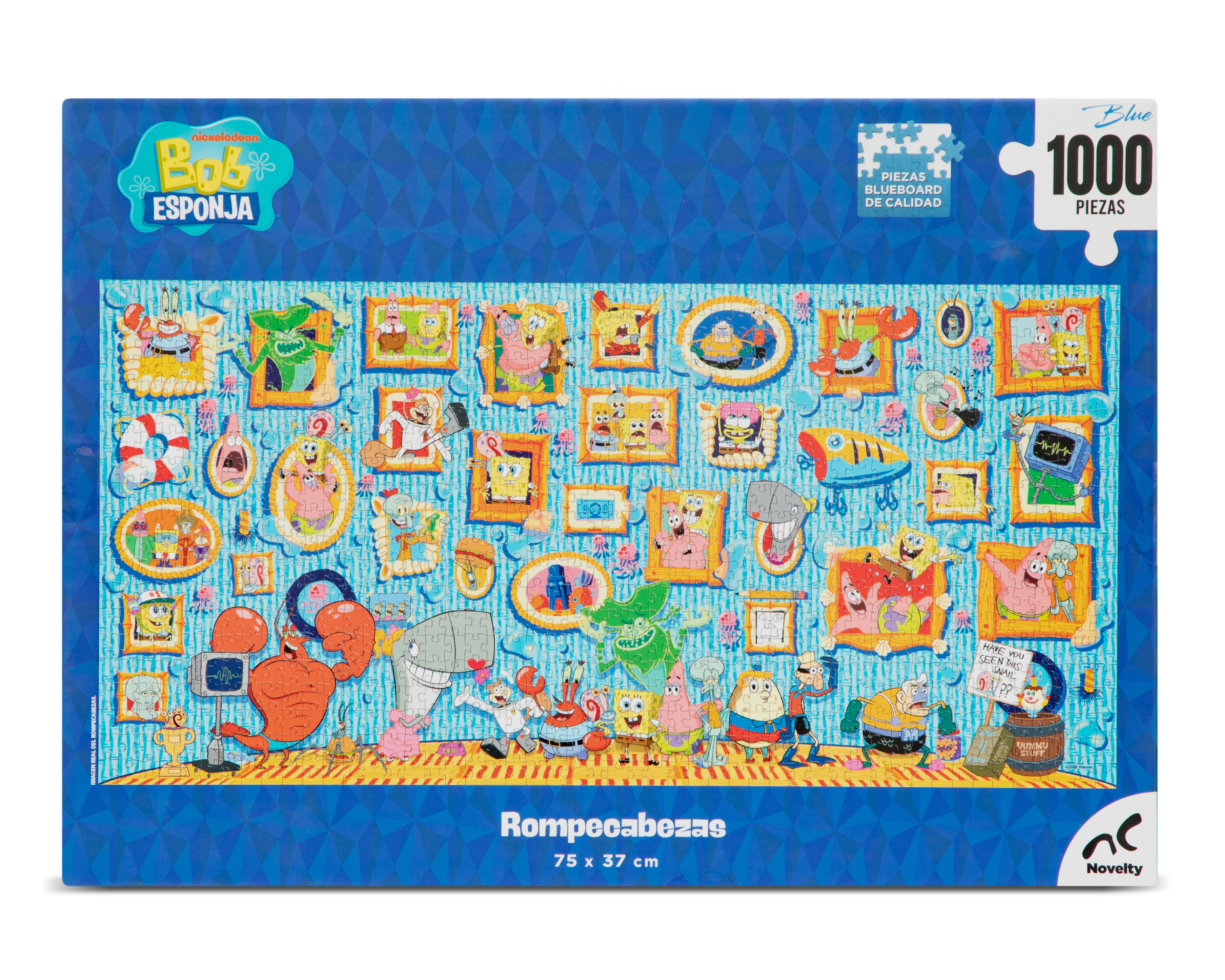 Foto 2 | Foto 2 | Rompecabezas Bob Esponja con Portavasos Novelty 1000 Piezas