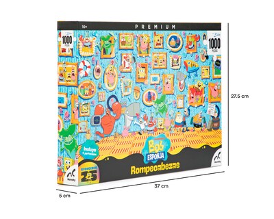 Foto 3 | Foto 3 | Rompecabezas Bob Esponja con Portavasos Novelty 1000 Piezas