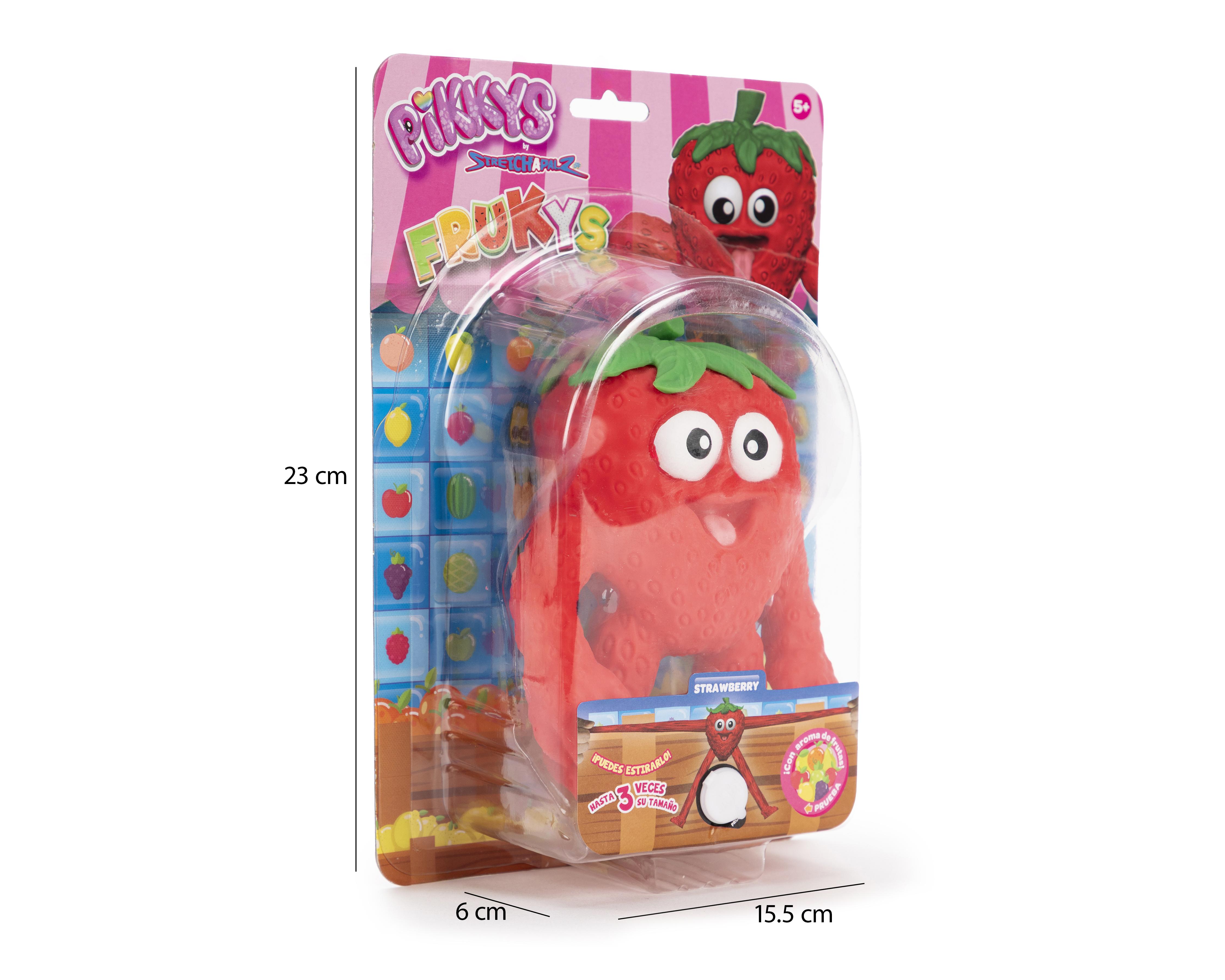 Foto 4 pulgar | Foto 3 | Figura de Fresa Estirable Pikkys Frukys