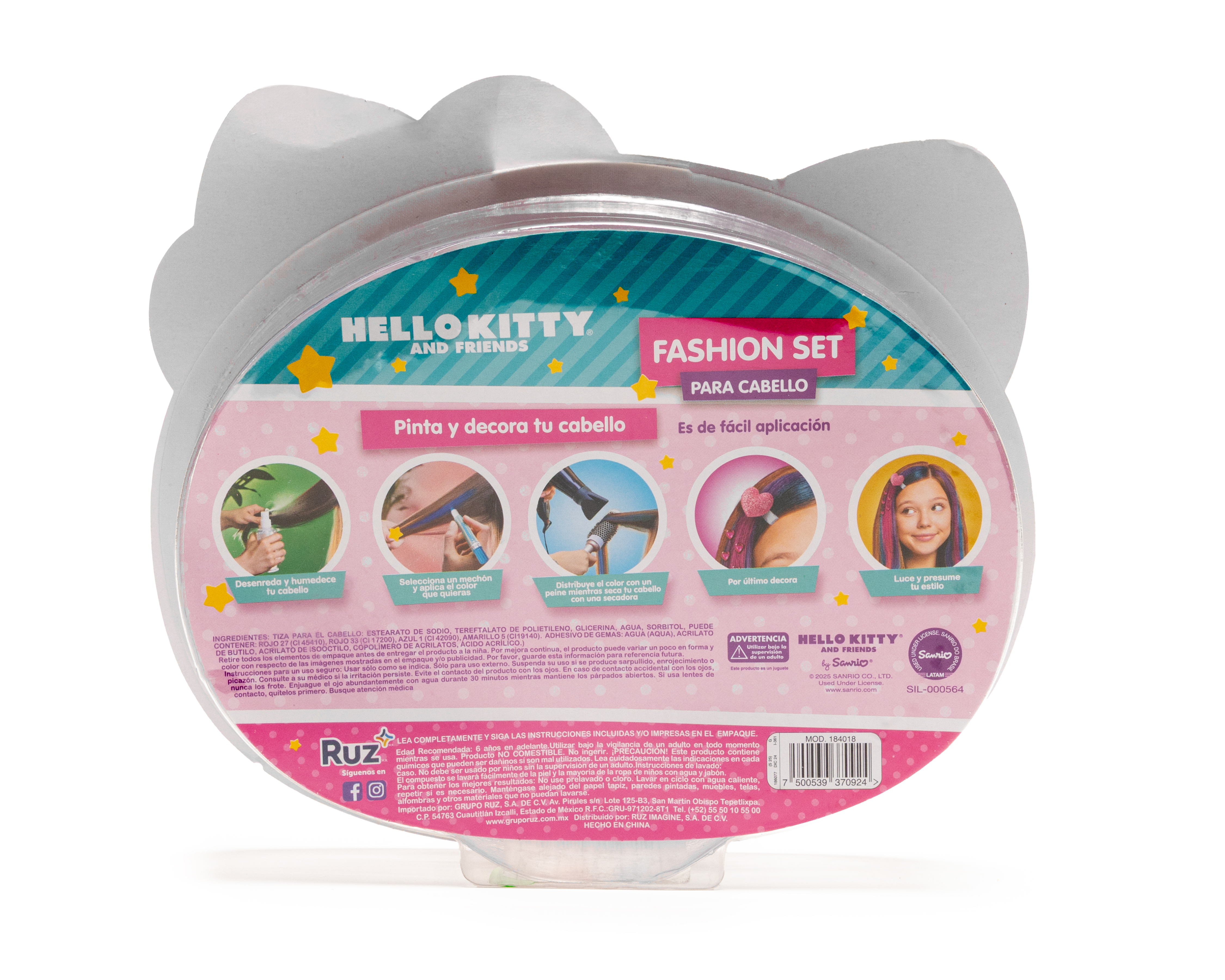 Foto 2 | Foto 2 | Set de Belleza Hello Kitty 8 Piezas