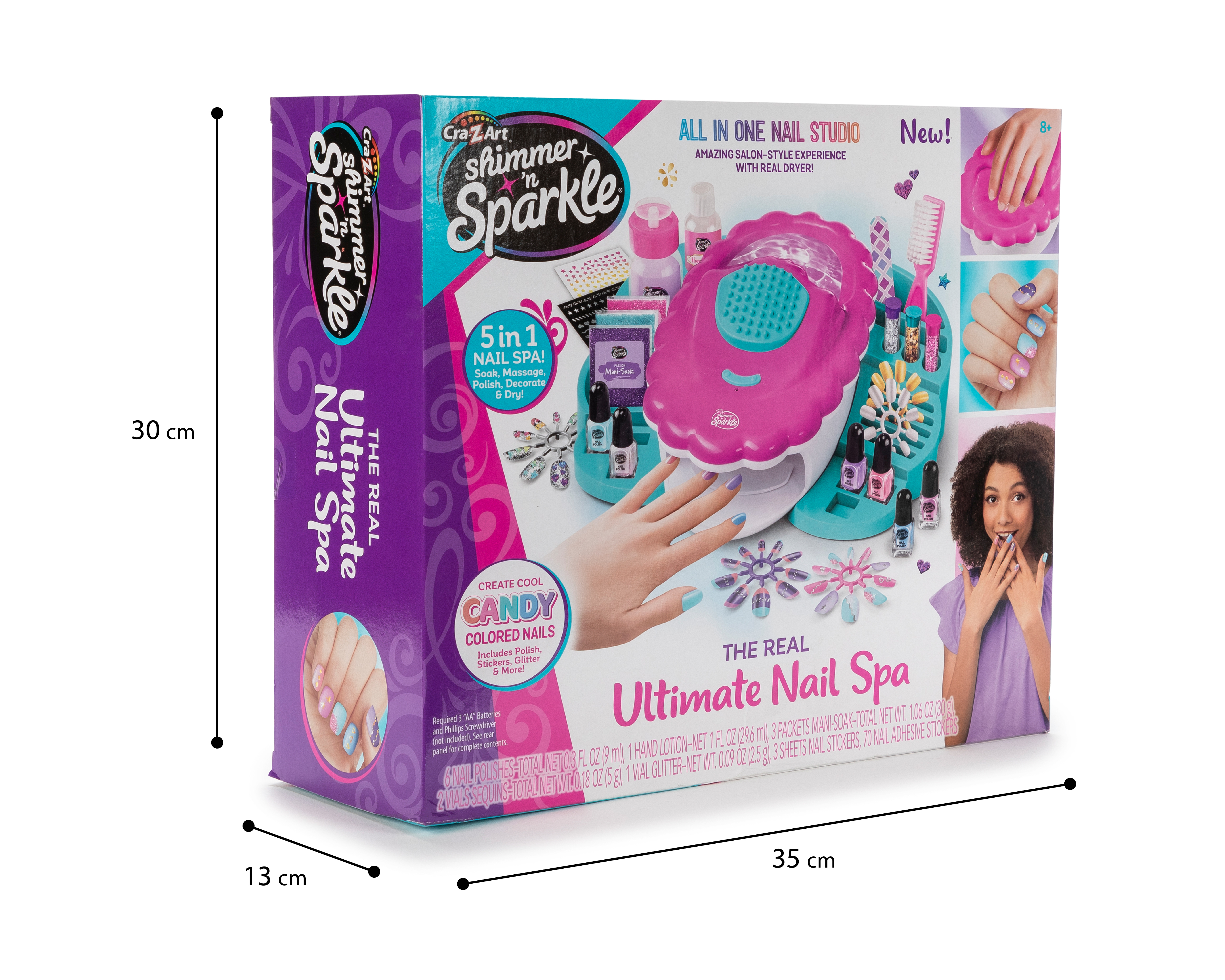 Foto 7 pulgar | Foto 6 | Estudio de Uñas Shimmer 'N Sparkle The Real Ultimate Nail Spa 5 en 1