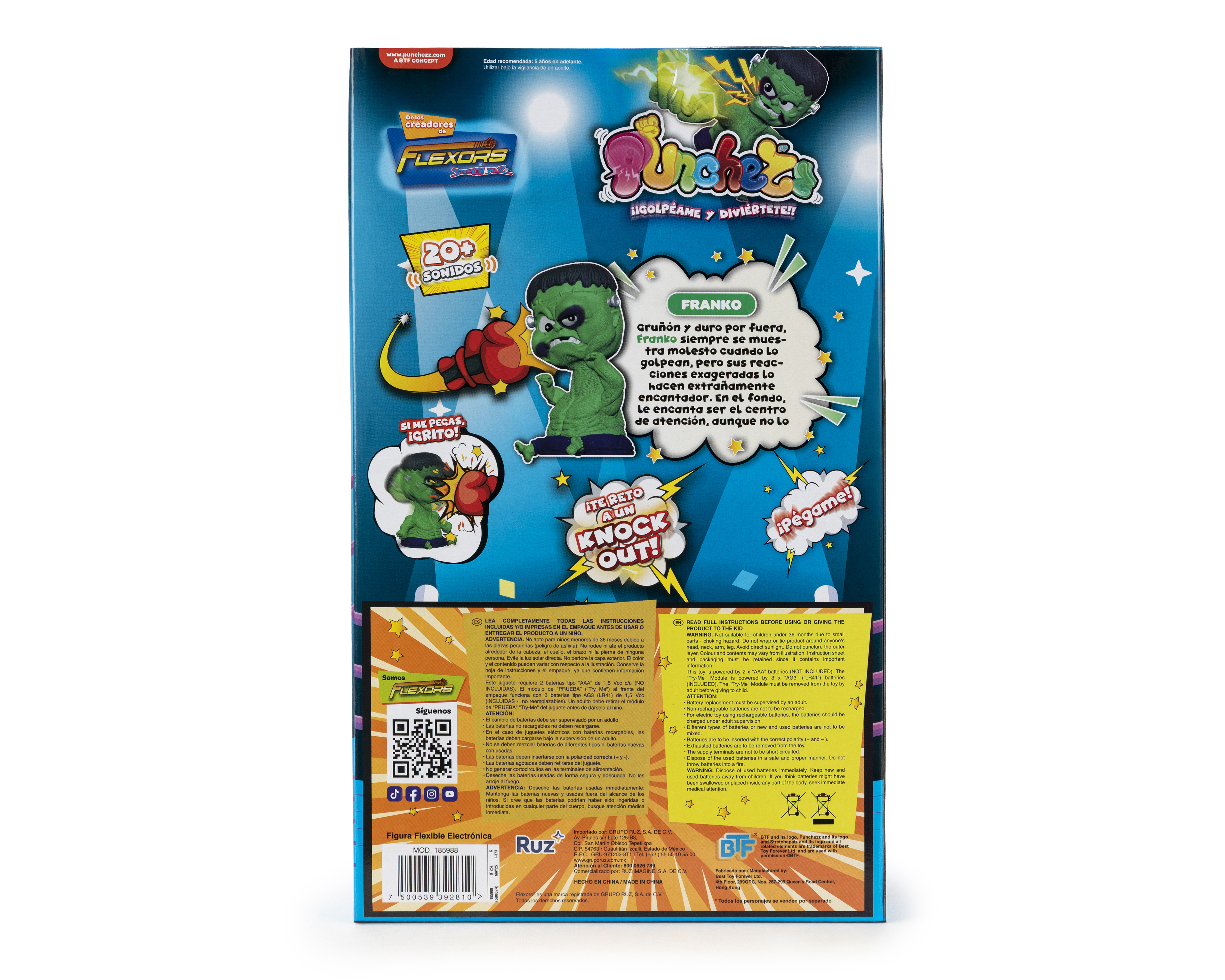 Foto 6 pulgar | Foto 5 | Figura Punchezz Frankie Flexors con Sonido