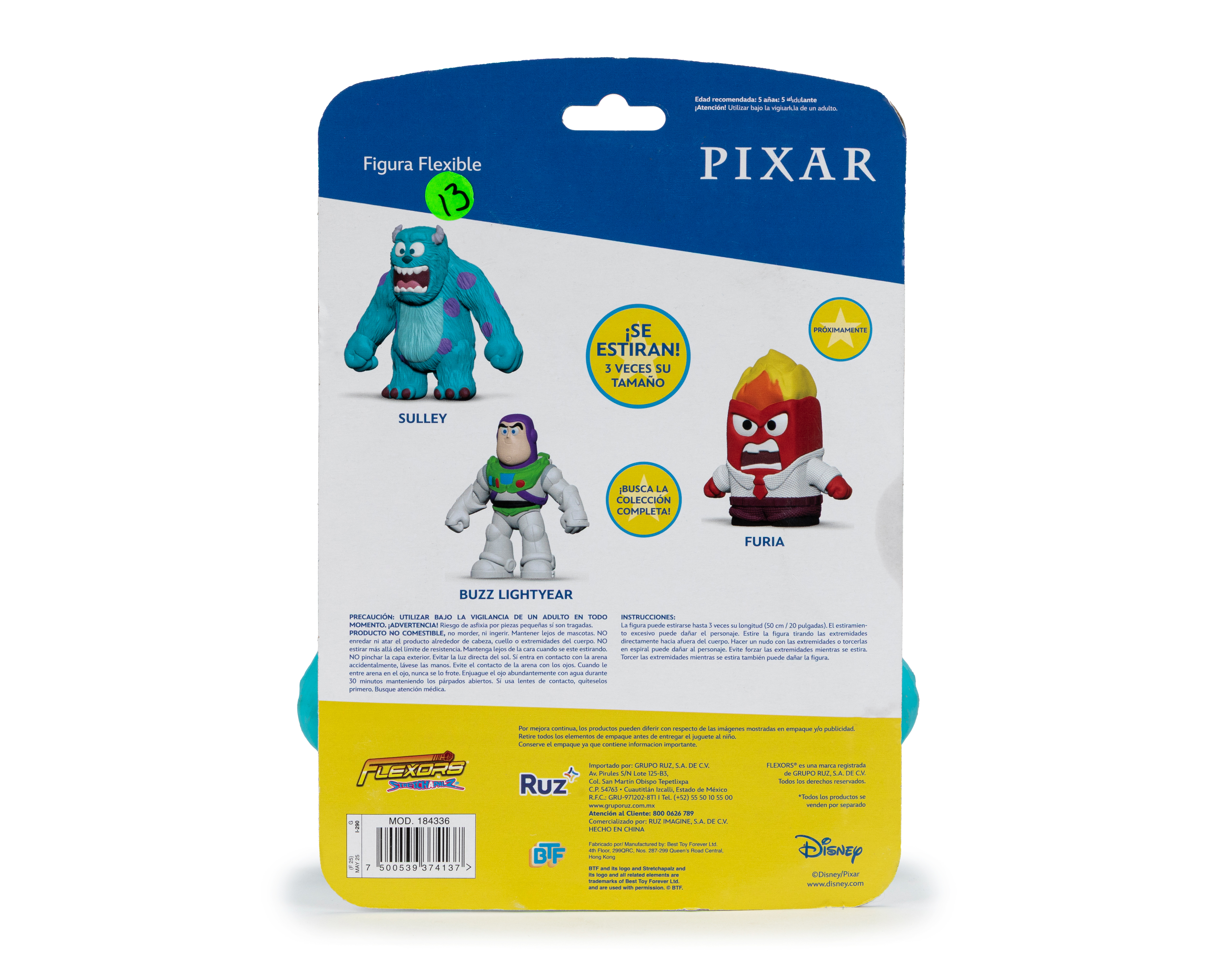 Foto 3 pulgar | Foto 2 | Figura Flexible Flexors Sulley