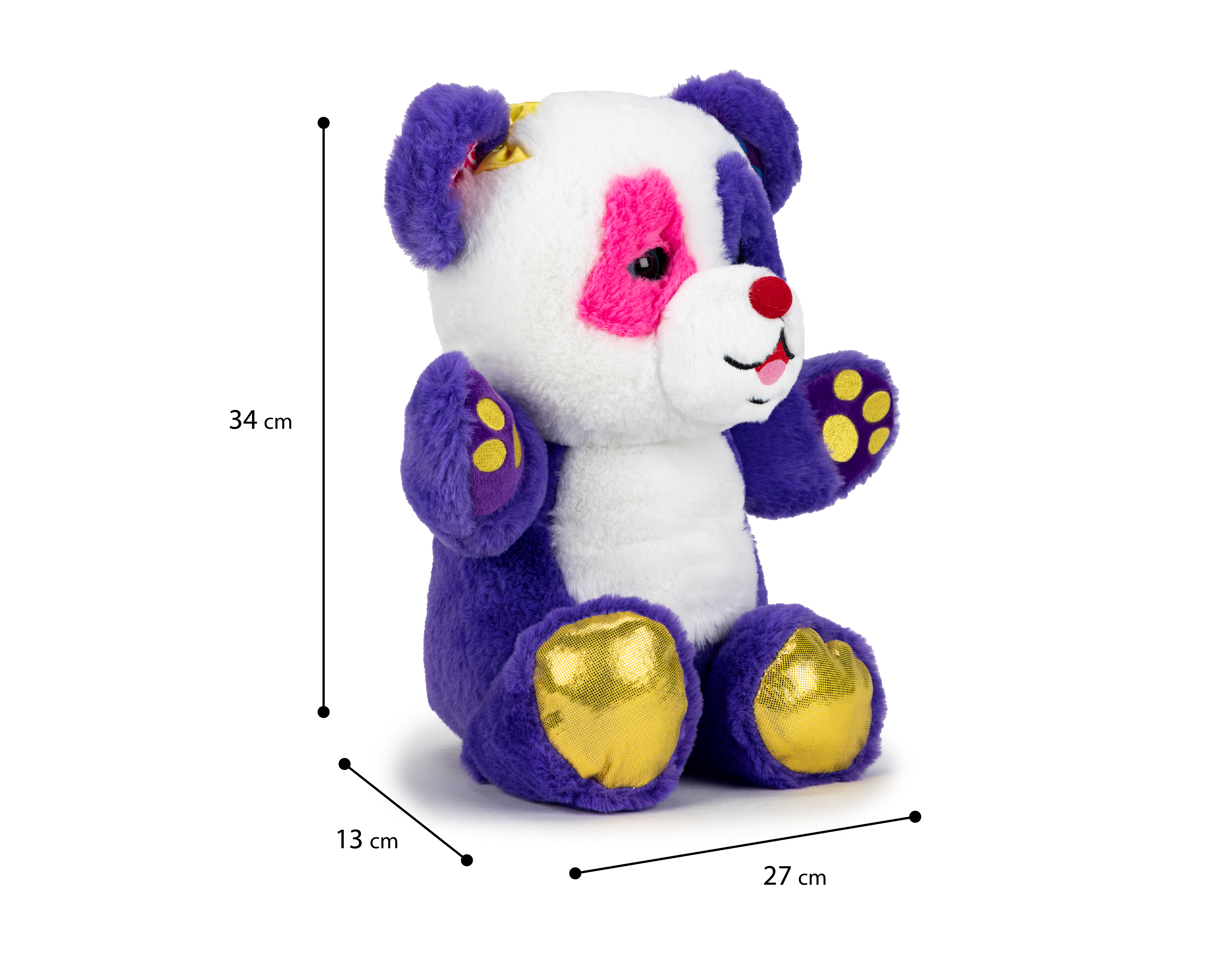 Foto 7 pulgar | Foto 6 | Oso de Peluche Shinymals Luna Pandita con Sonidos