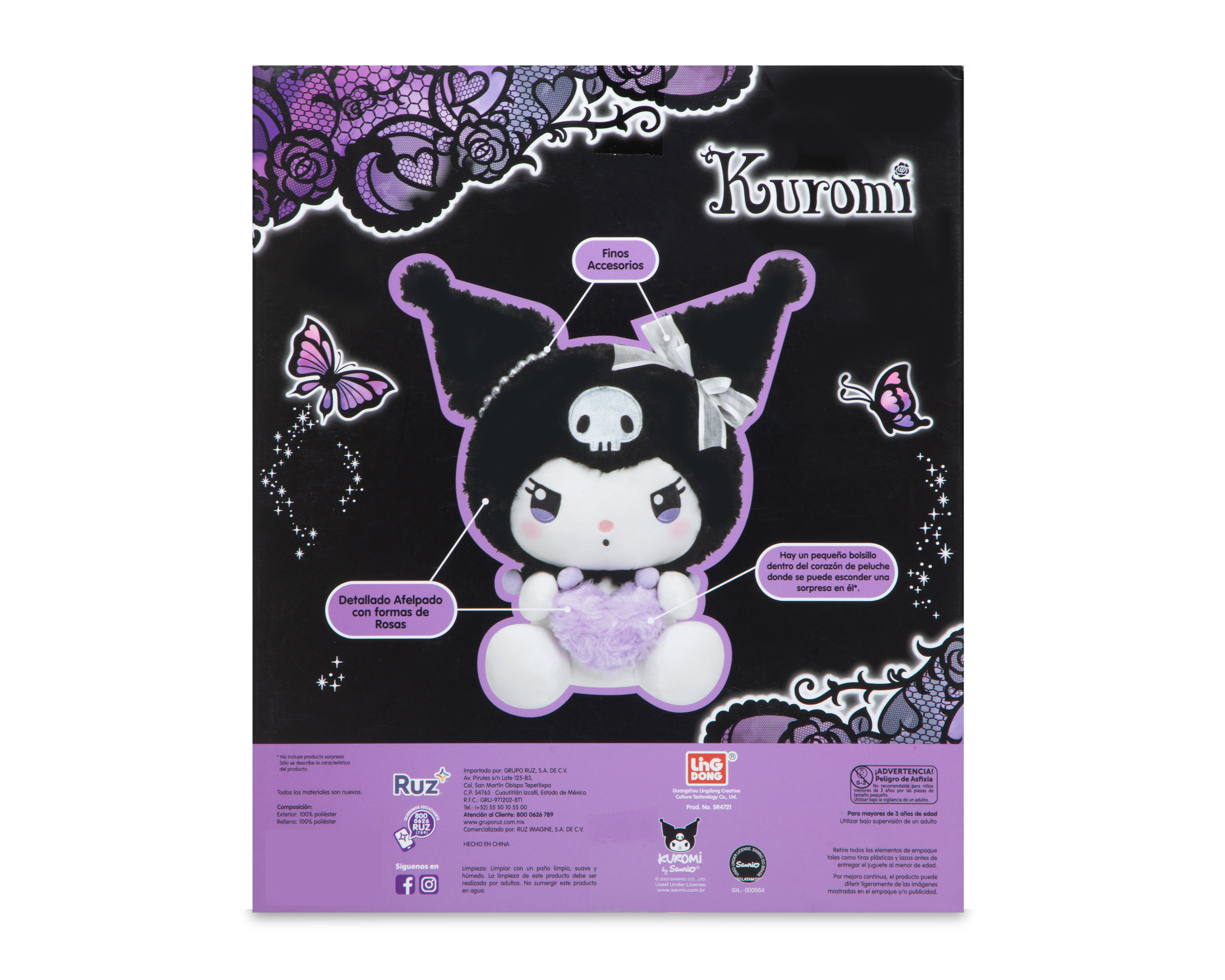 Foto 5 | Foto 5 | Peluche Kuromi Deluxe Black