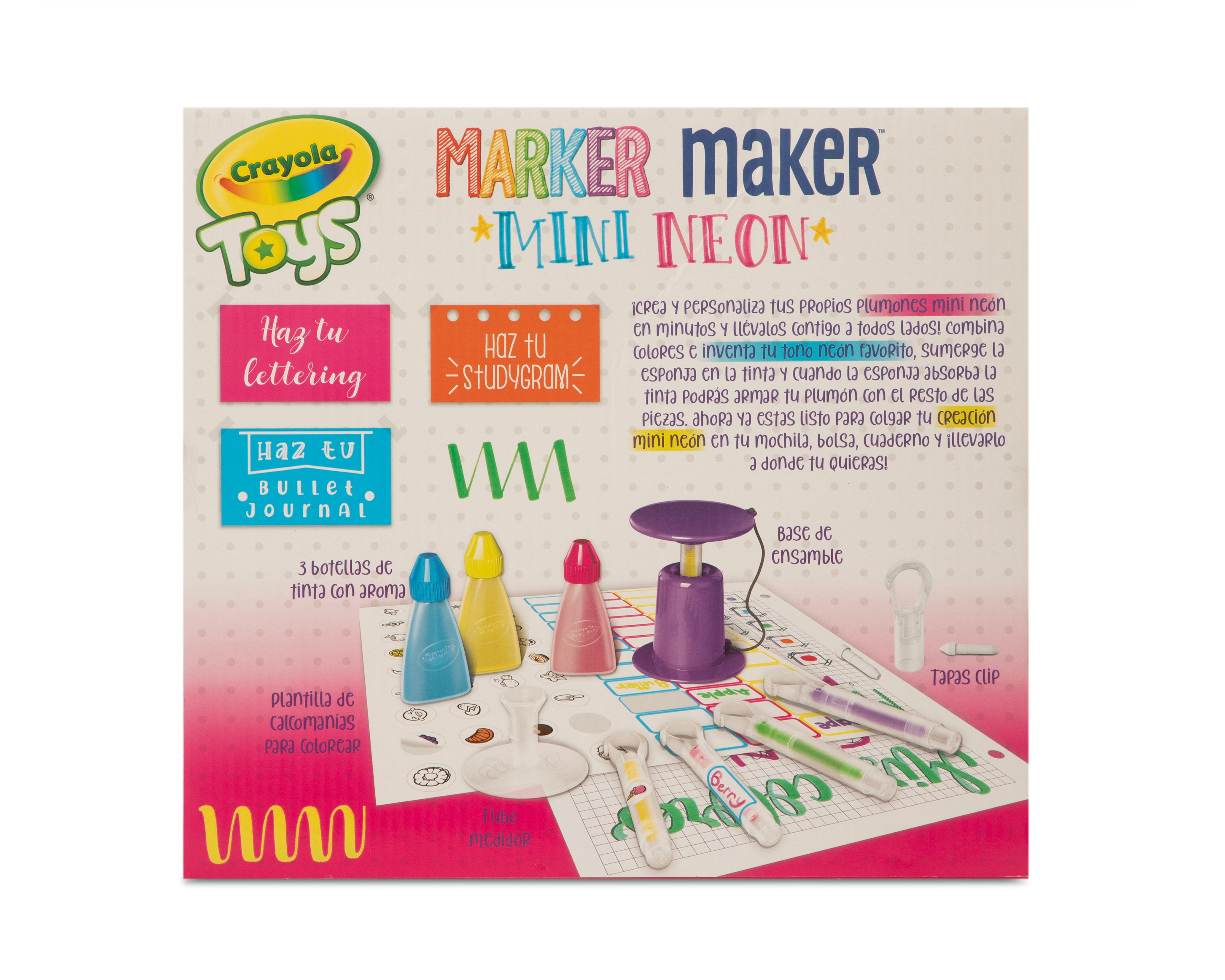 Foto 3 pulgar | Foto 2 | Kit para Crear Plumones Marker Maker Mini Neon Crayola Toys con Accesorios