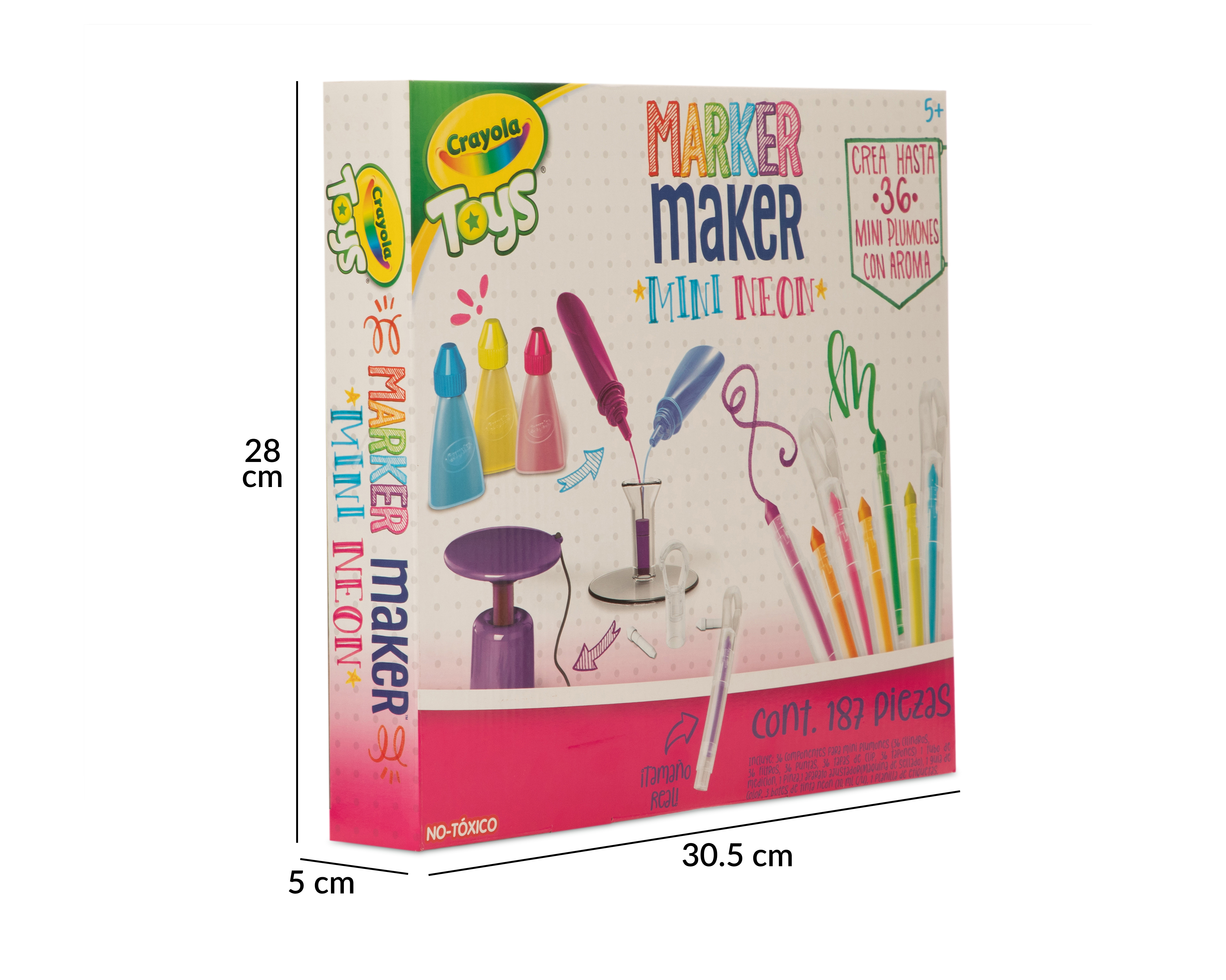Foto 4 pulgar | Foto 3 | Kit para Crear Plumones Marker Maker Mini Neon Crayola Toys con Accesorios
