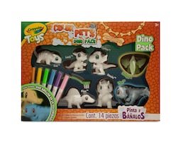 Figuras Dino Pinta y Báñalos Crayola Toys 14 Piezas