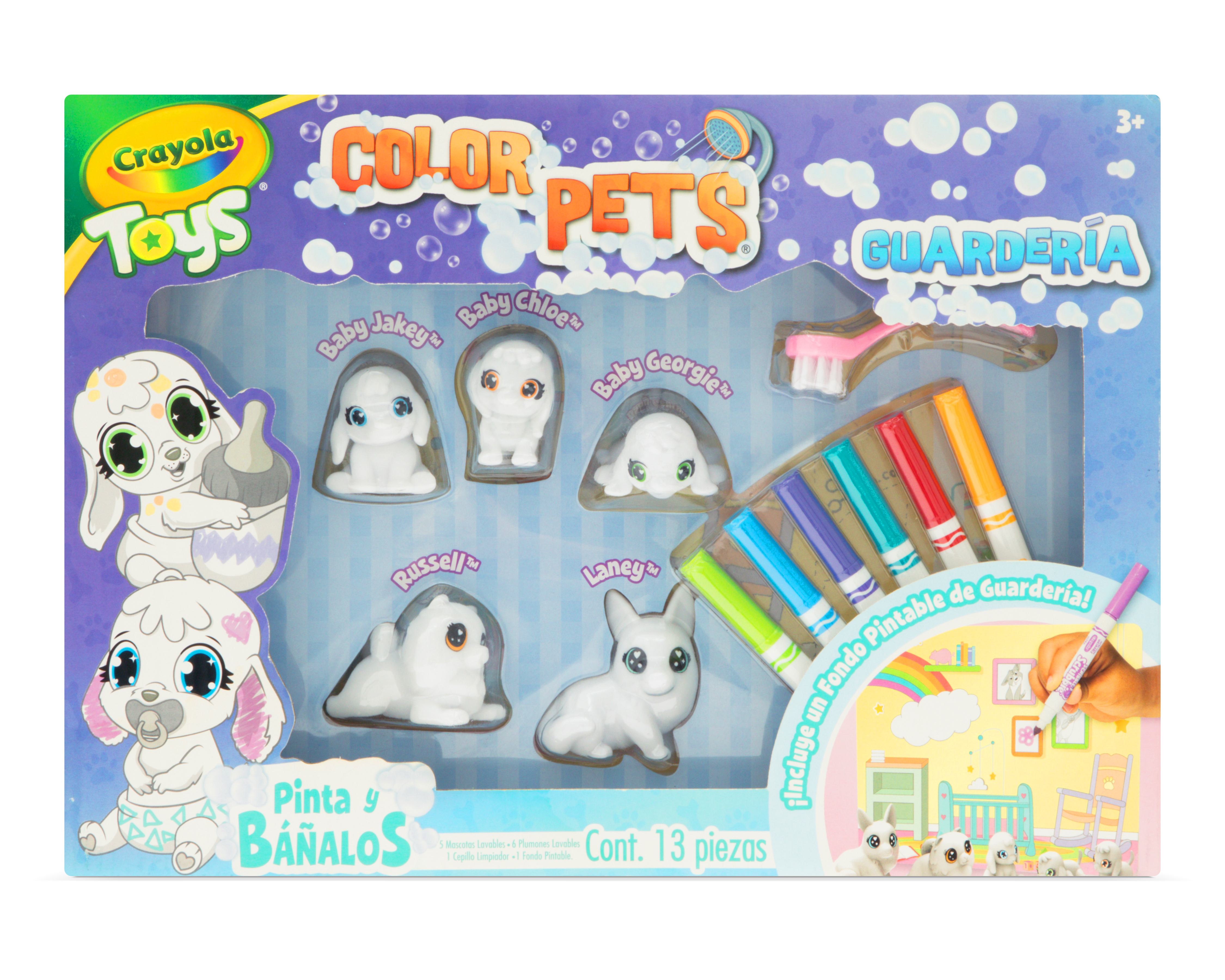 Foto 4 pulgar | Foto 3 | Juguete Color Pets Crayola Guardería 13 Piezas