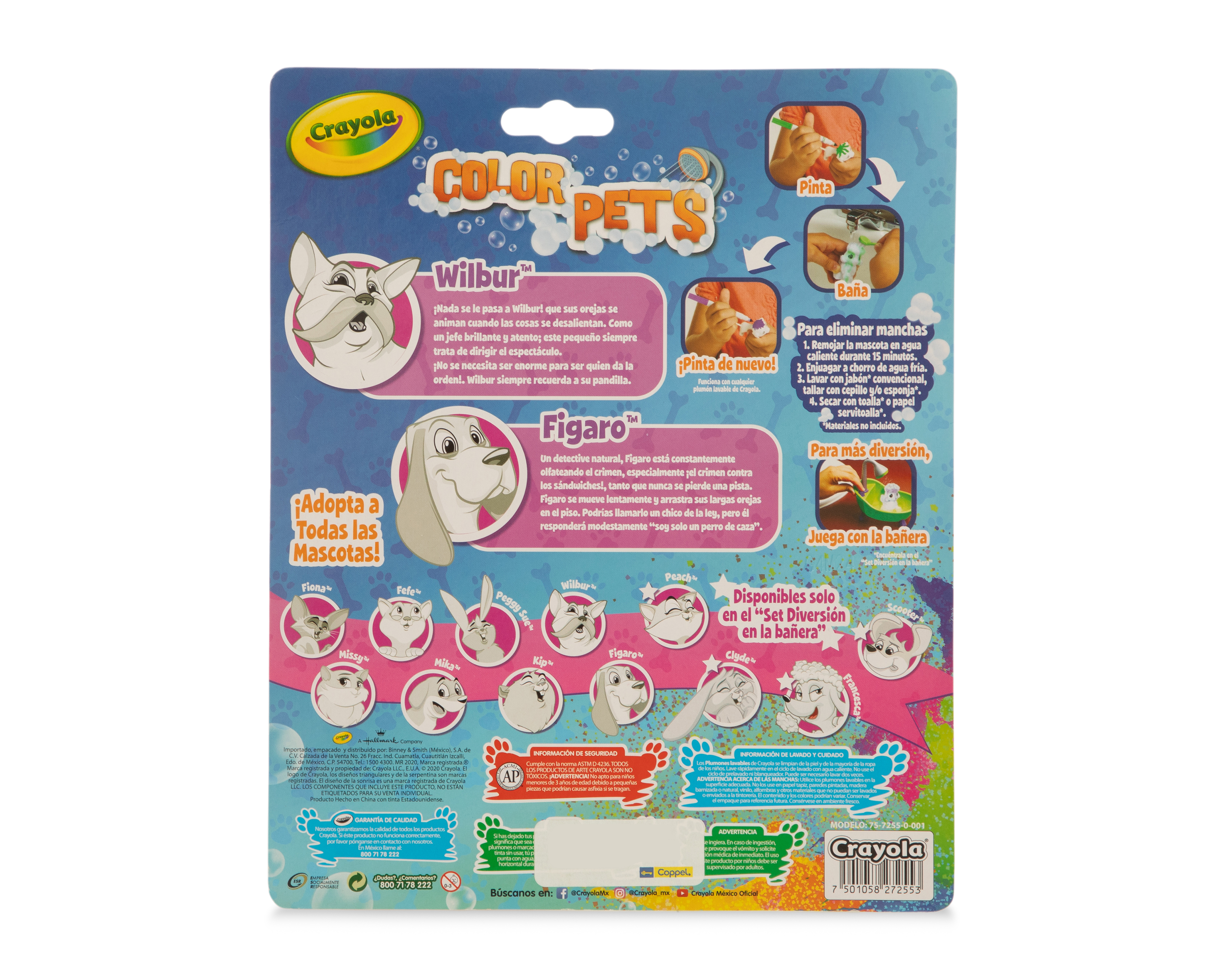 Foto 2 | Foto 2 | Figuras Color Pets Pinta y Báñalos Crayola 6 Piezas