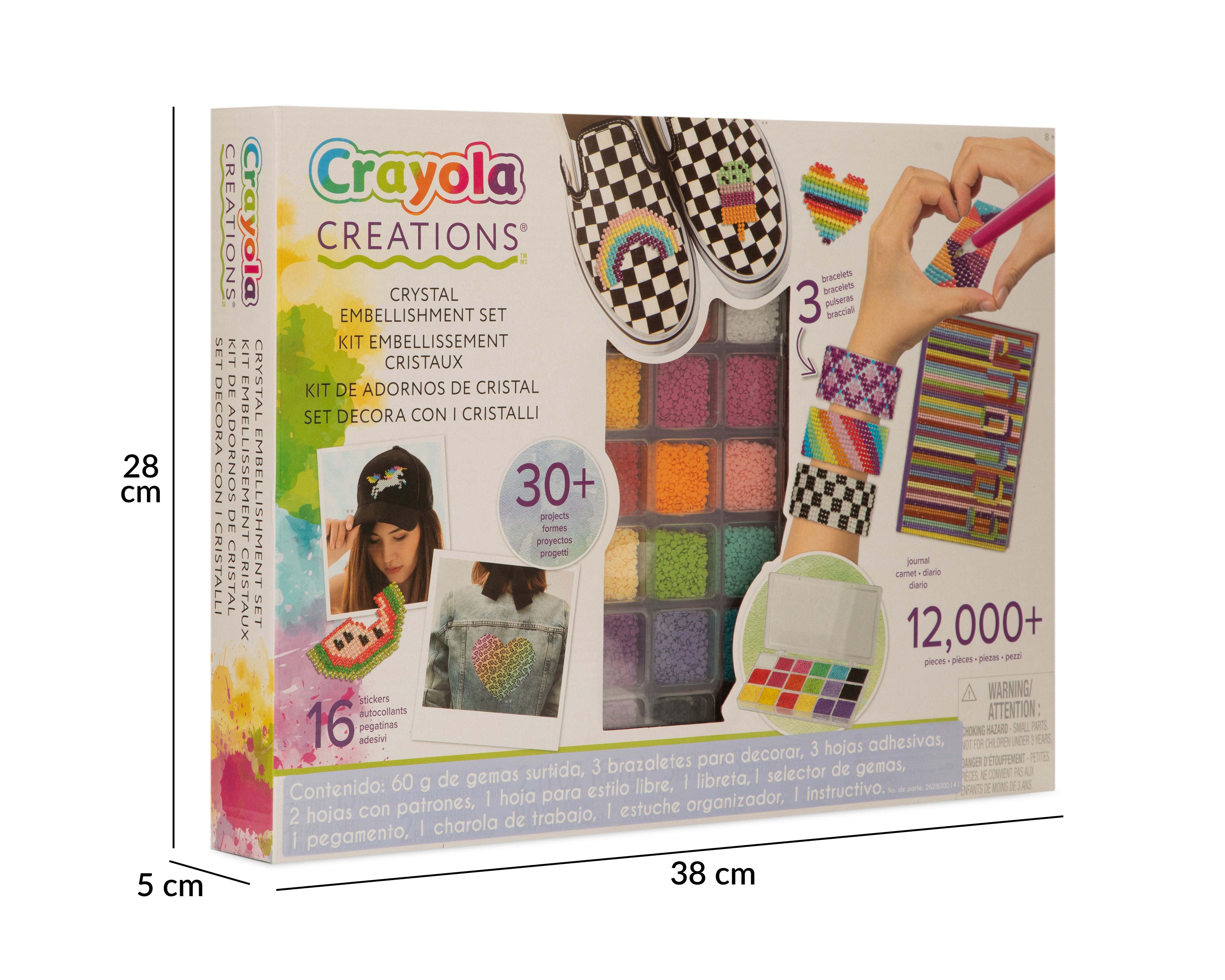 Foto 4 pulgar | Foto 3 | Kit de Adornos de Cristal Crayola Creations con Accesorios