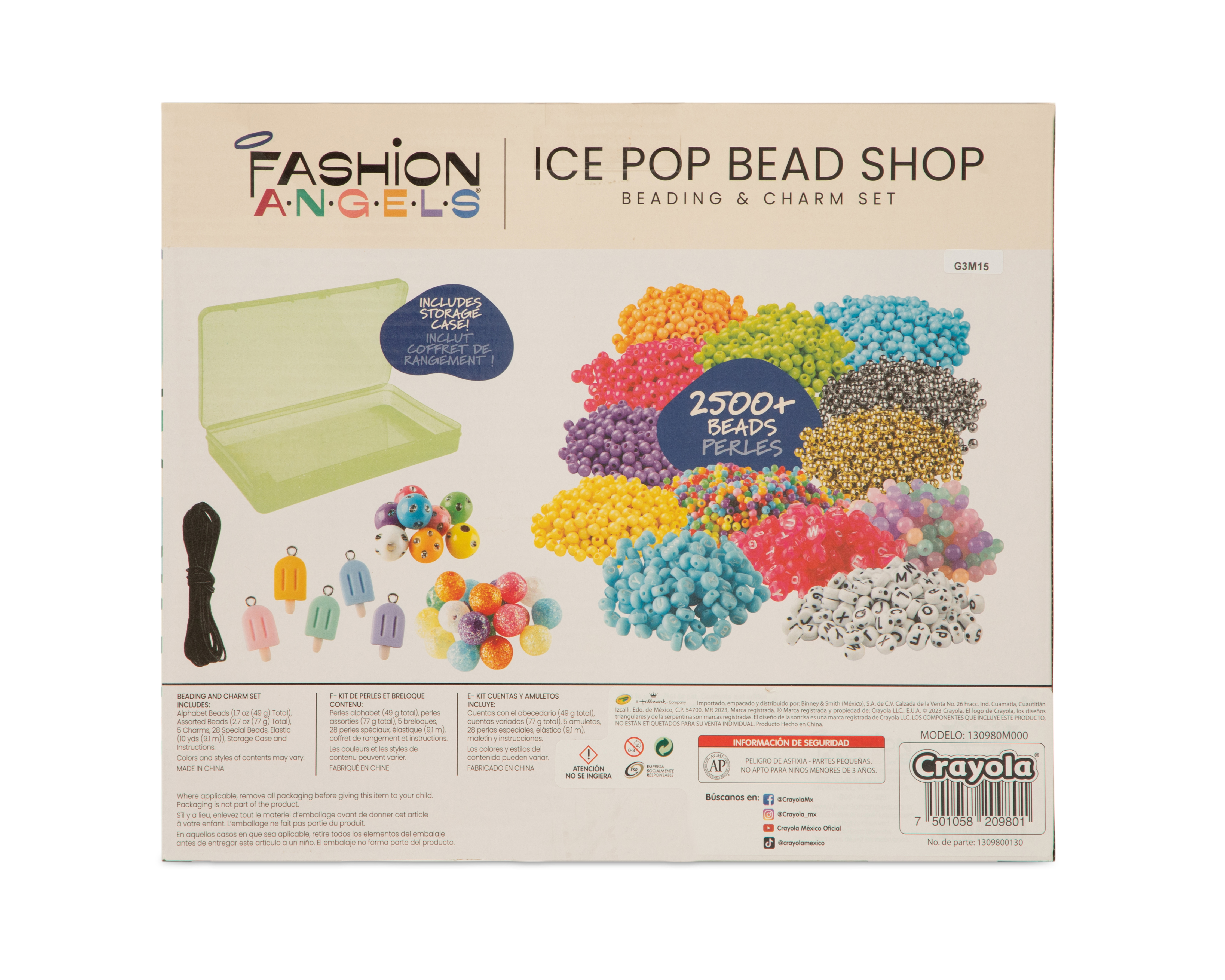 Foto 2 | Foto 2 | Kit para Hacer Pulseras y Anillos Crayola Fashion Angels Ice Pop Bead Shop