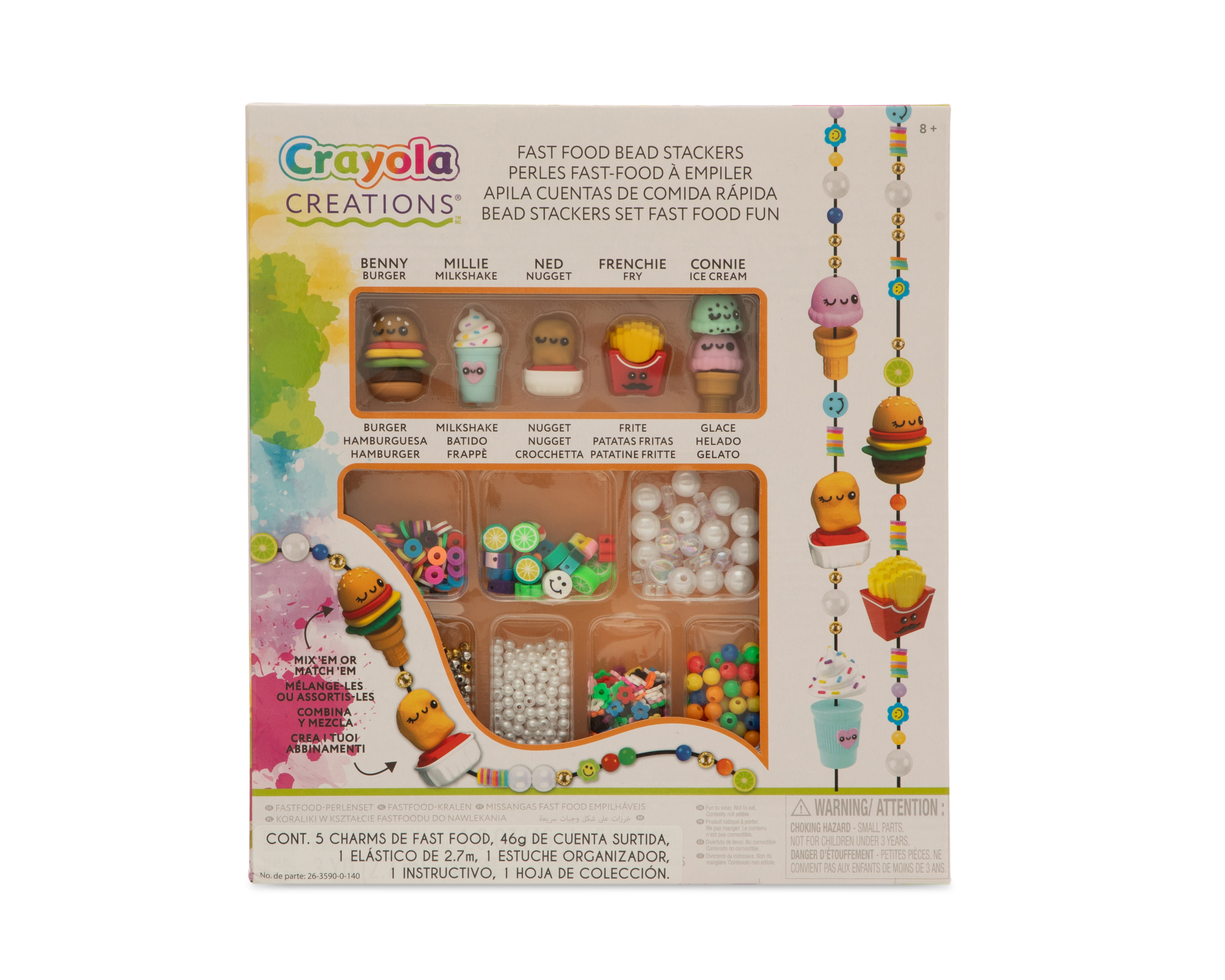 Kit para Hacer Collares y Pulseras Crayola Creations Fast Food