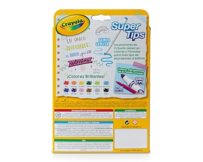 Foto 4 | Foto 4 | Plumones Crayola SuperTips Lavables 12 Piezas