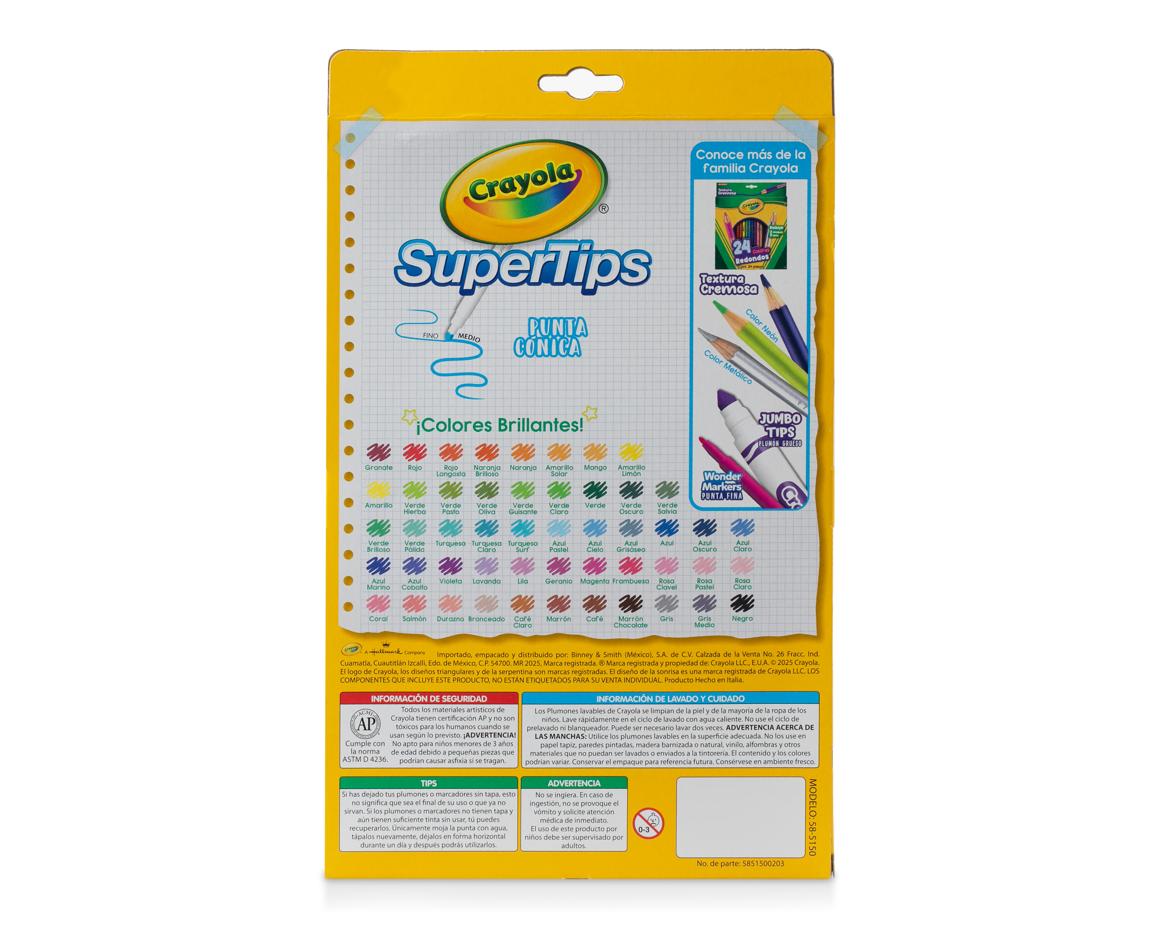 Foto 5 pulgar | Foto 4 | Plumones Crayola SuperTips Lavables 50 Piezas