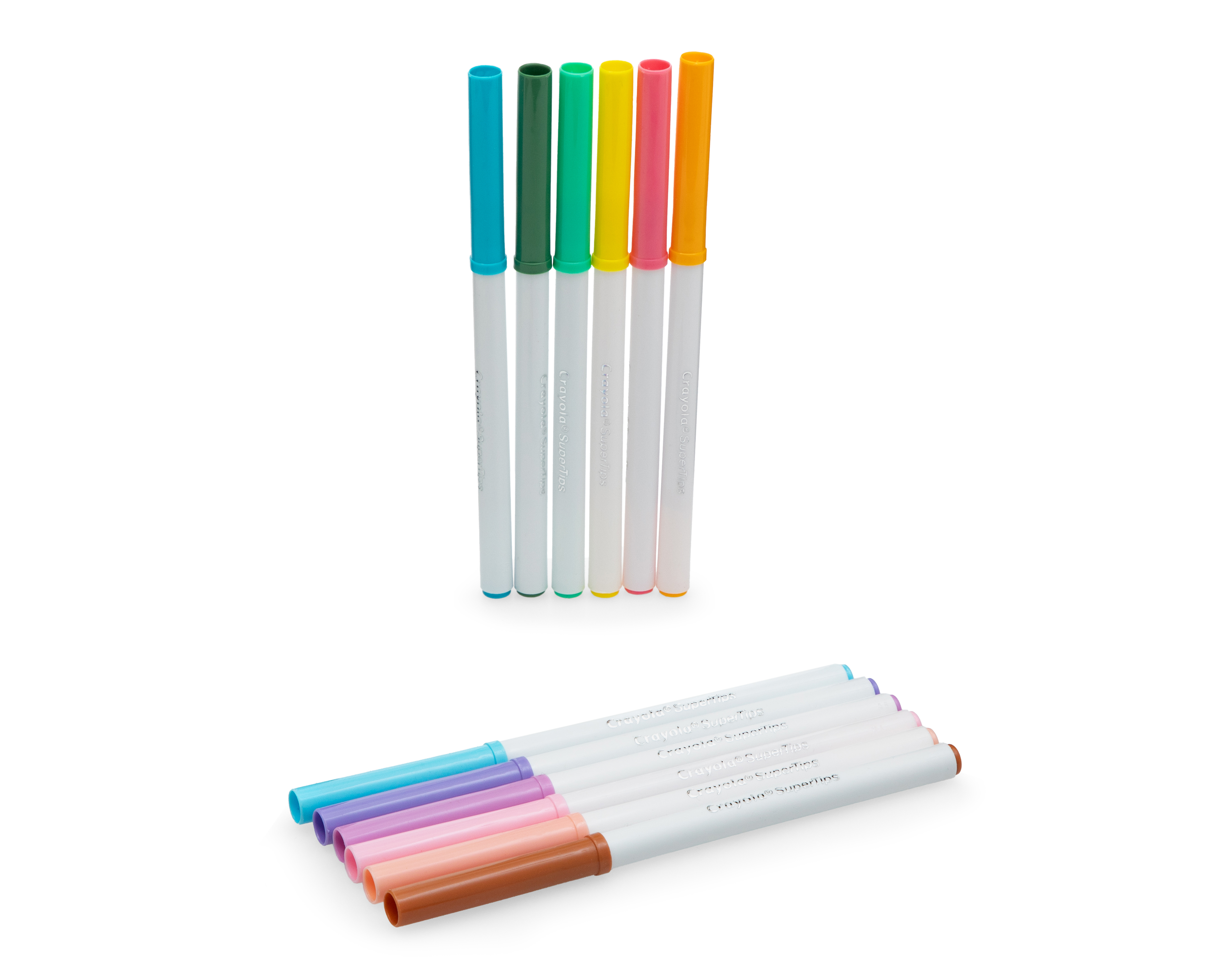 Plumones Crayola SuperTips Pastel Lavables 12 Piezas