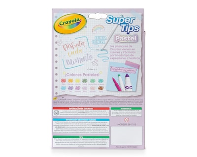 Foto 4 | Foto 4 | Plumones Crayola SuperTips Pastel Lavables 12 Piezas