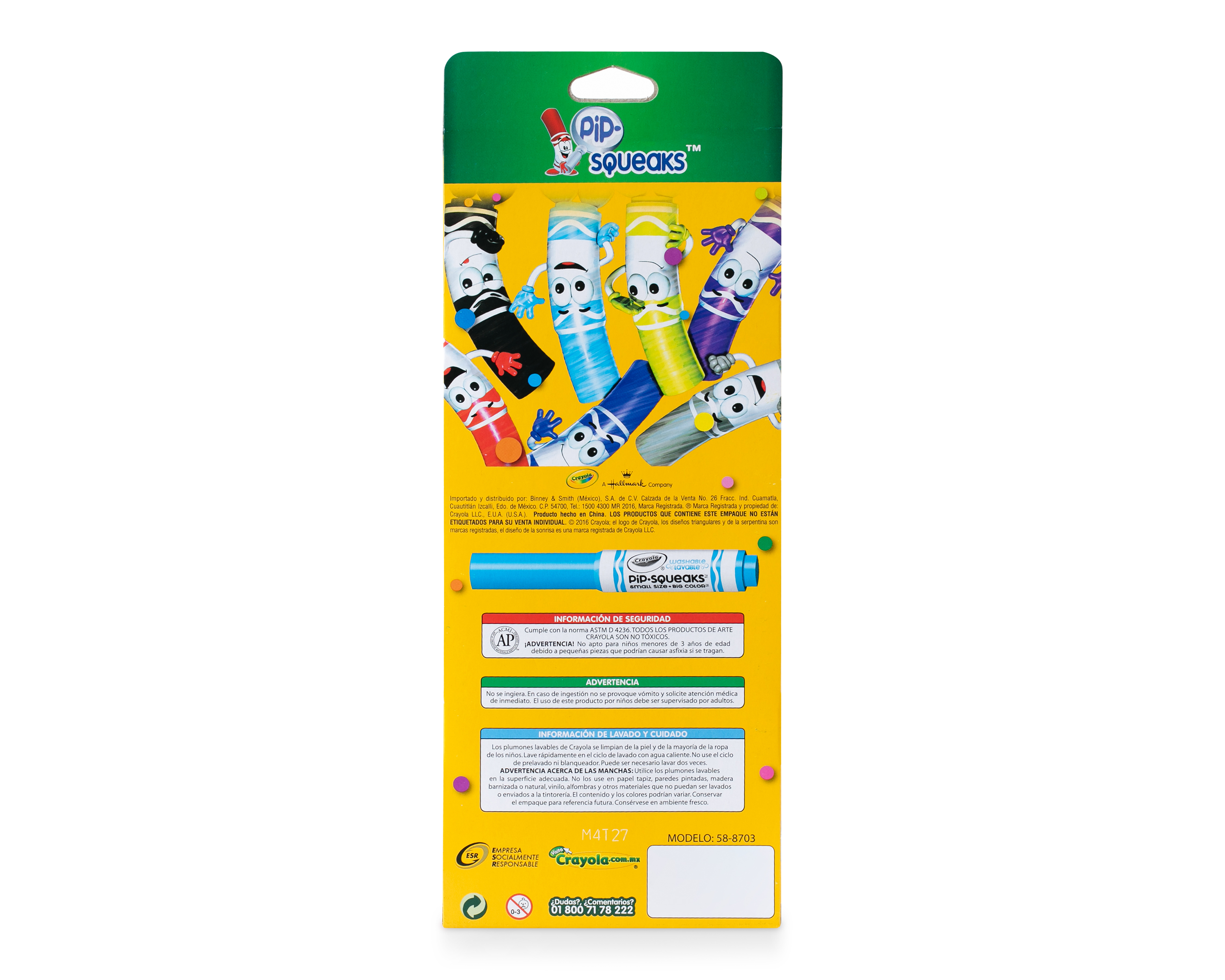 Foto 5 pulgar | Foto 4 | Plumones Crayola Pip-Squeaks Lavables 16 Piezas