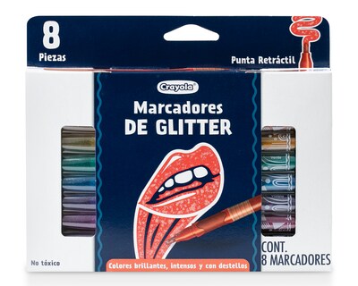 Foto 3 | Foto 3 | Plumones de Glitter Crayola 8 Piezas