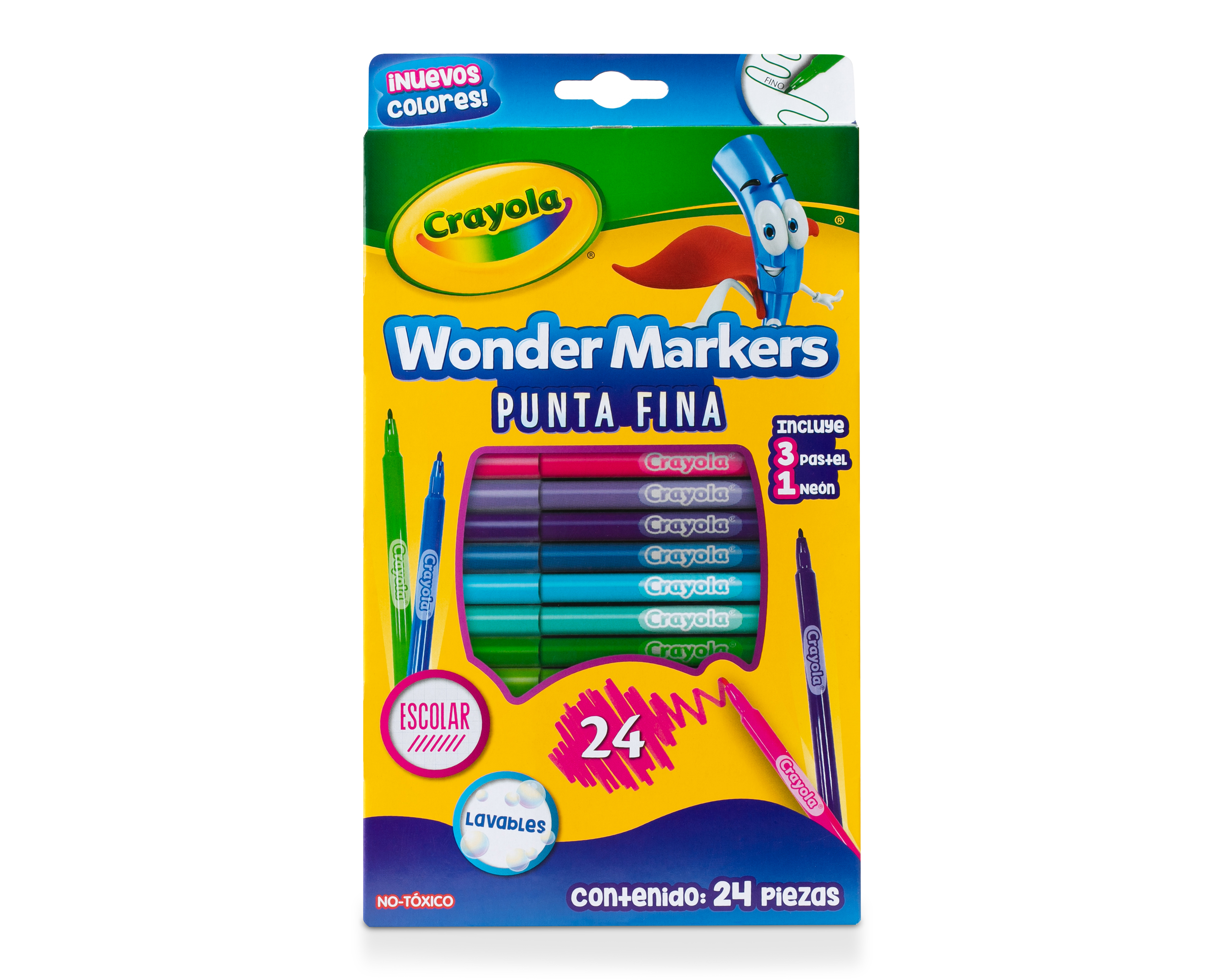Foto 4 pulgar | Foto 3 | Plumones Crayola Wonder Markers Lavables 24 Piezas