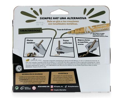 Foto 4 | Foto 4 | Plumones Metálicos Crayola Alternative 8 Piezas