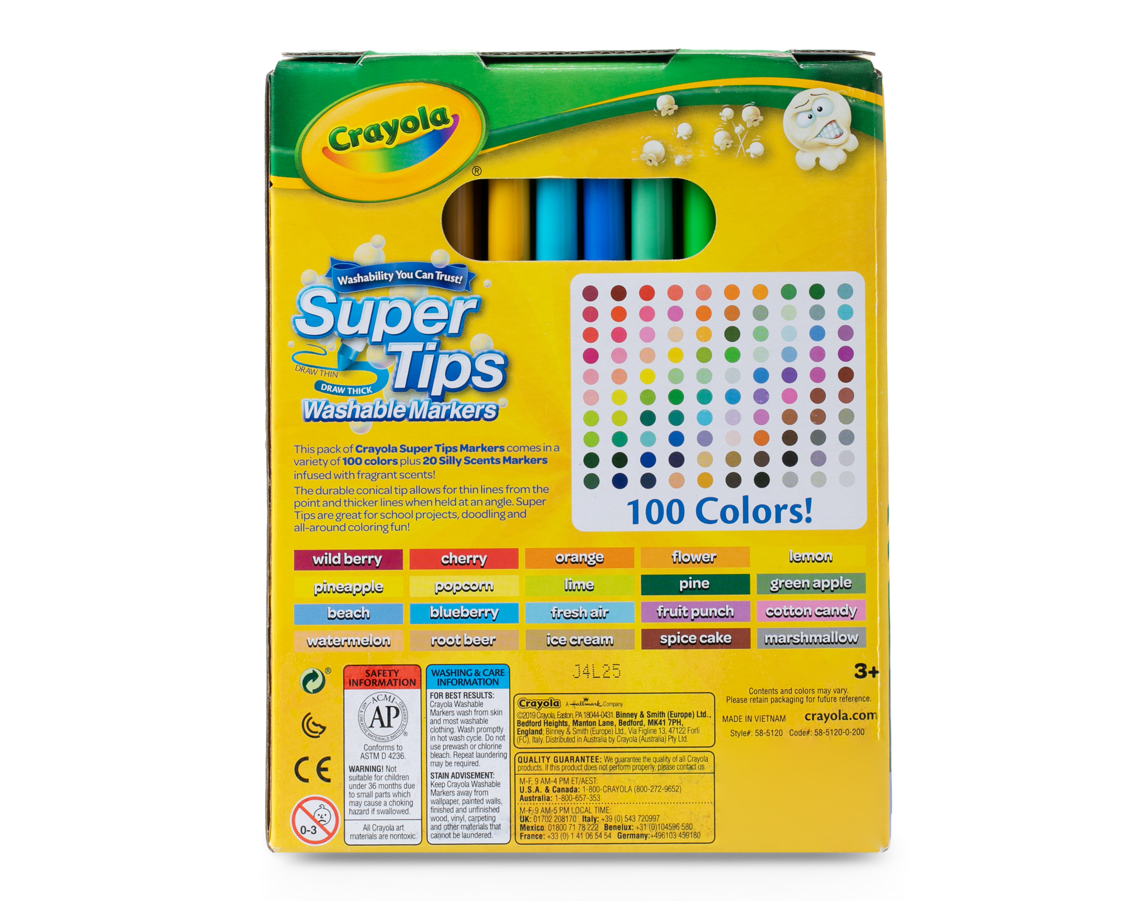 Foto 5 pulgar | Foto 4 | Plumones Crayola SuperTips Lavables 120 Piezas