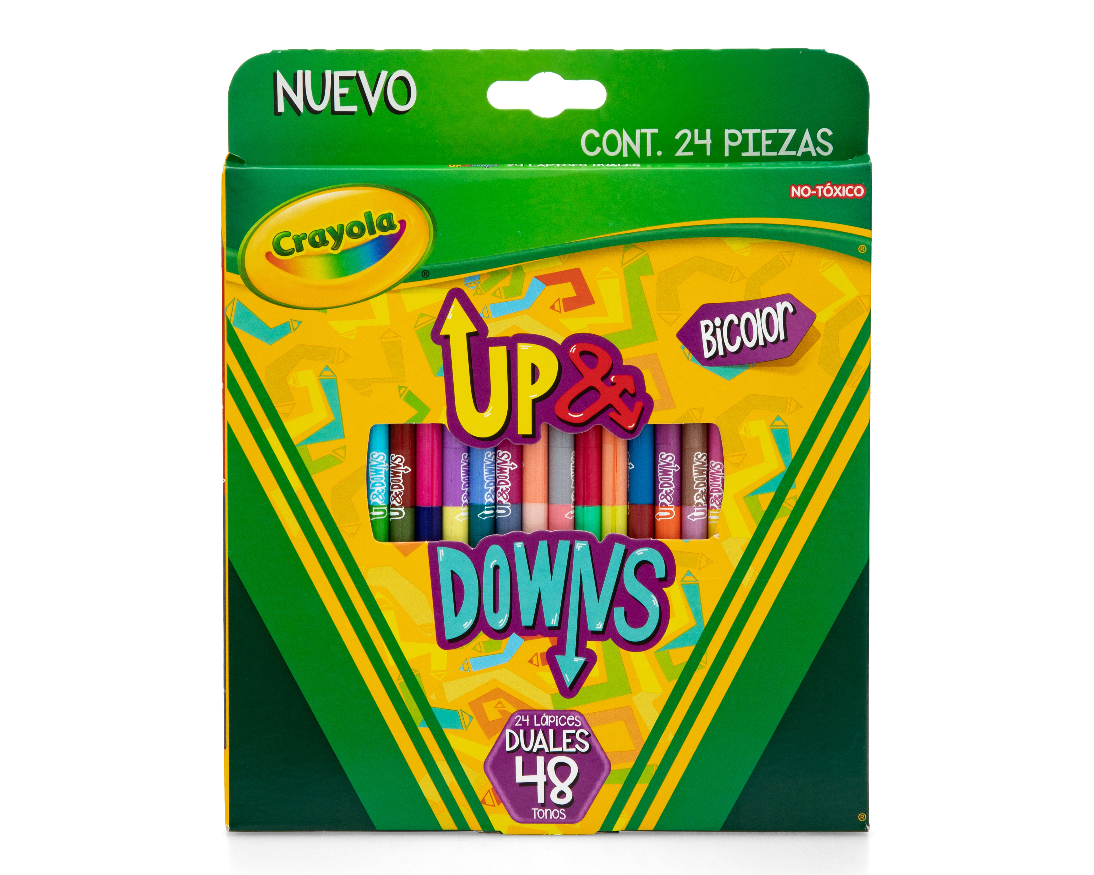 Foto 4 pulgar | Foto 3 | Colores Bicolor Crayola Up & Downs 24 Piezas