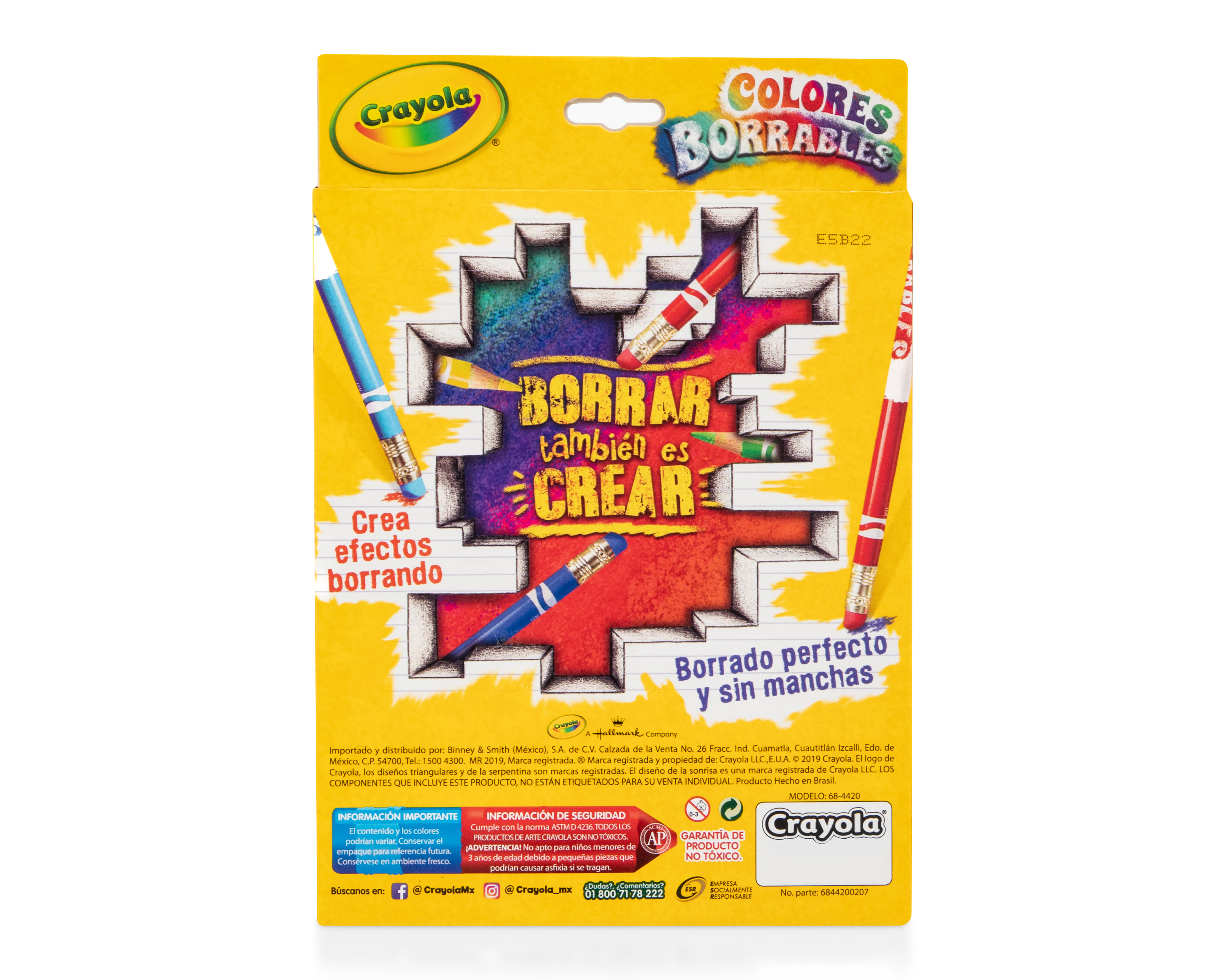 Foto 5 pulgar | Foto 4 | Lápices de Colores Borrables Crayola 20 Piezas