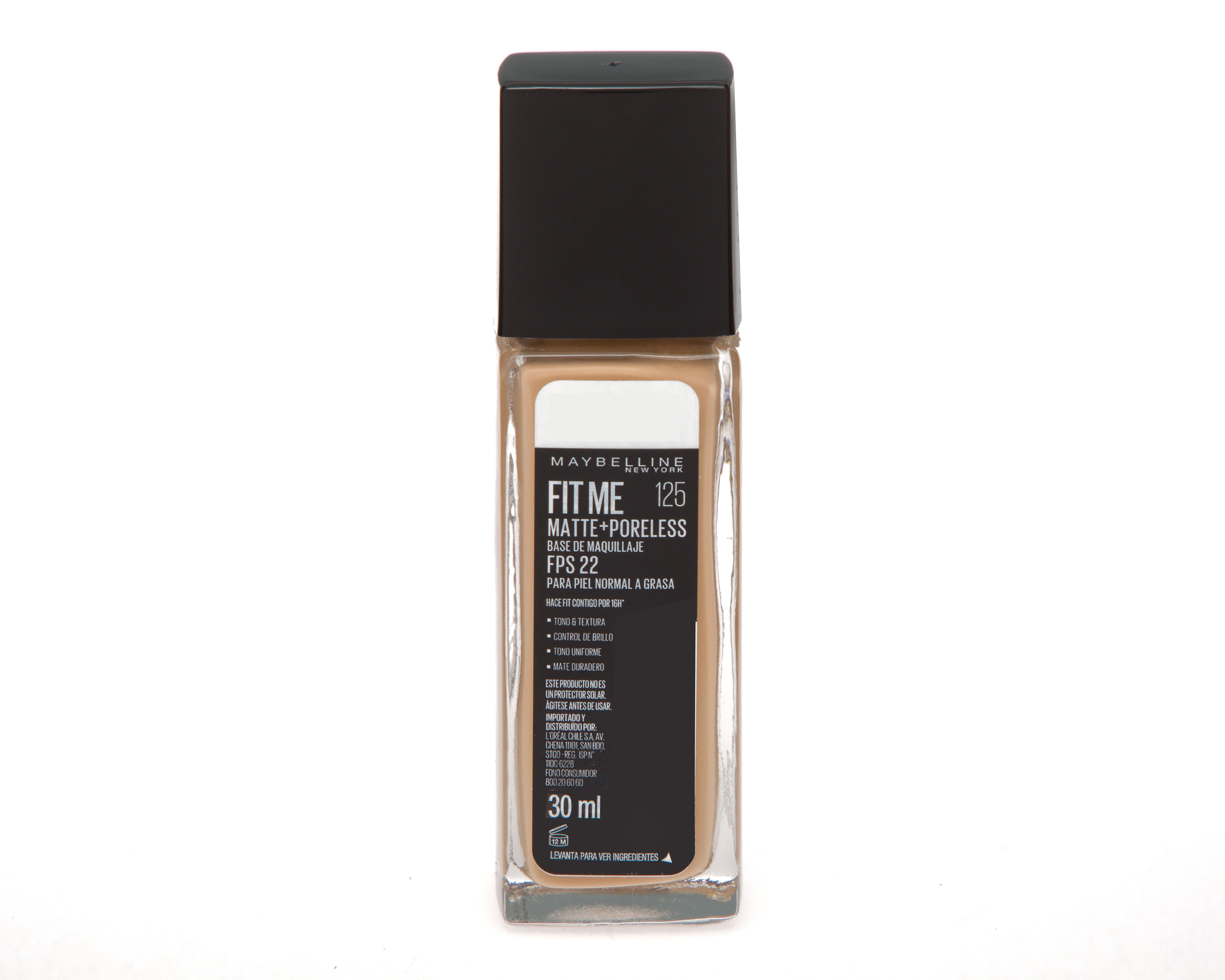 Foto 3 pulgar | Foto 2 | Base de Maquillaje Maybelline Fit Me Matte + Poreless 125 Nude Beige 30 ml