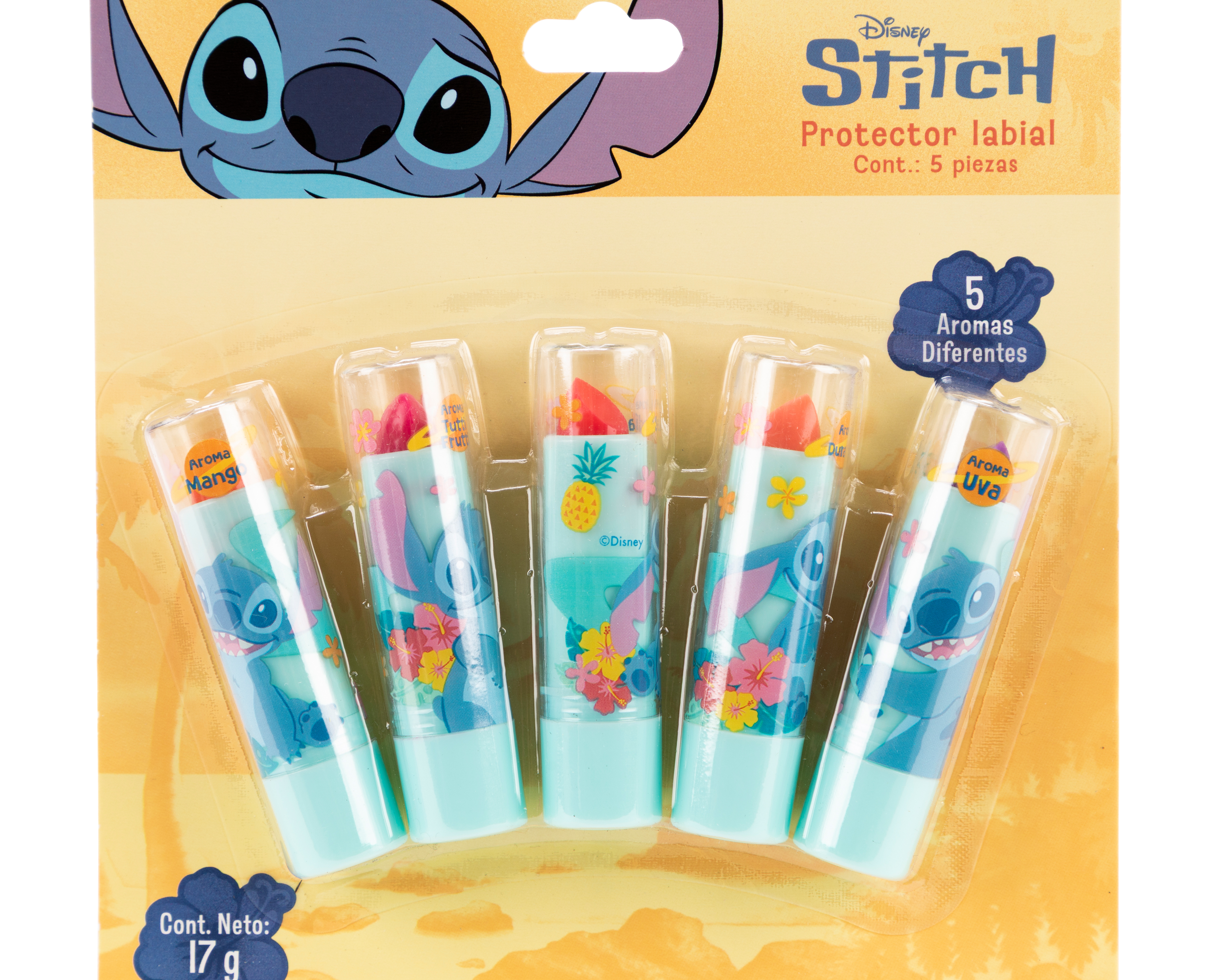 Foto 3 | Foto 3 | Protector Labial Disney Stitch 5 Piezas