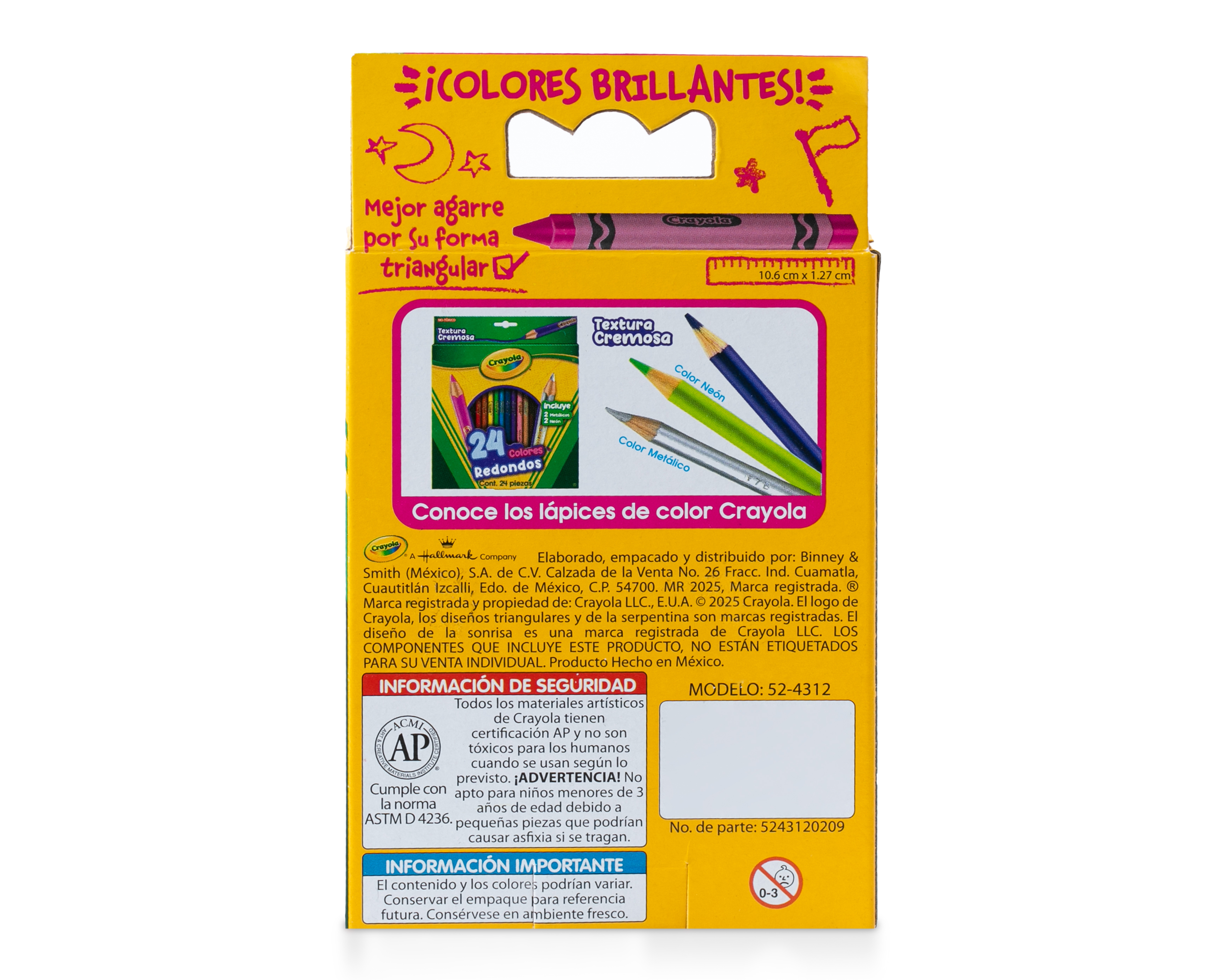 Foto 5 pulgar | Foto 4 | Crayones Crayola Triangulares Jumbo 12 Piezas