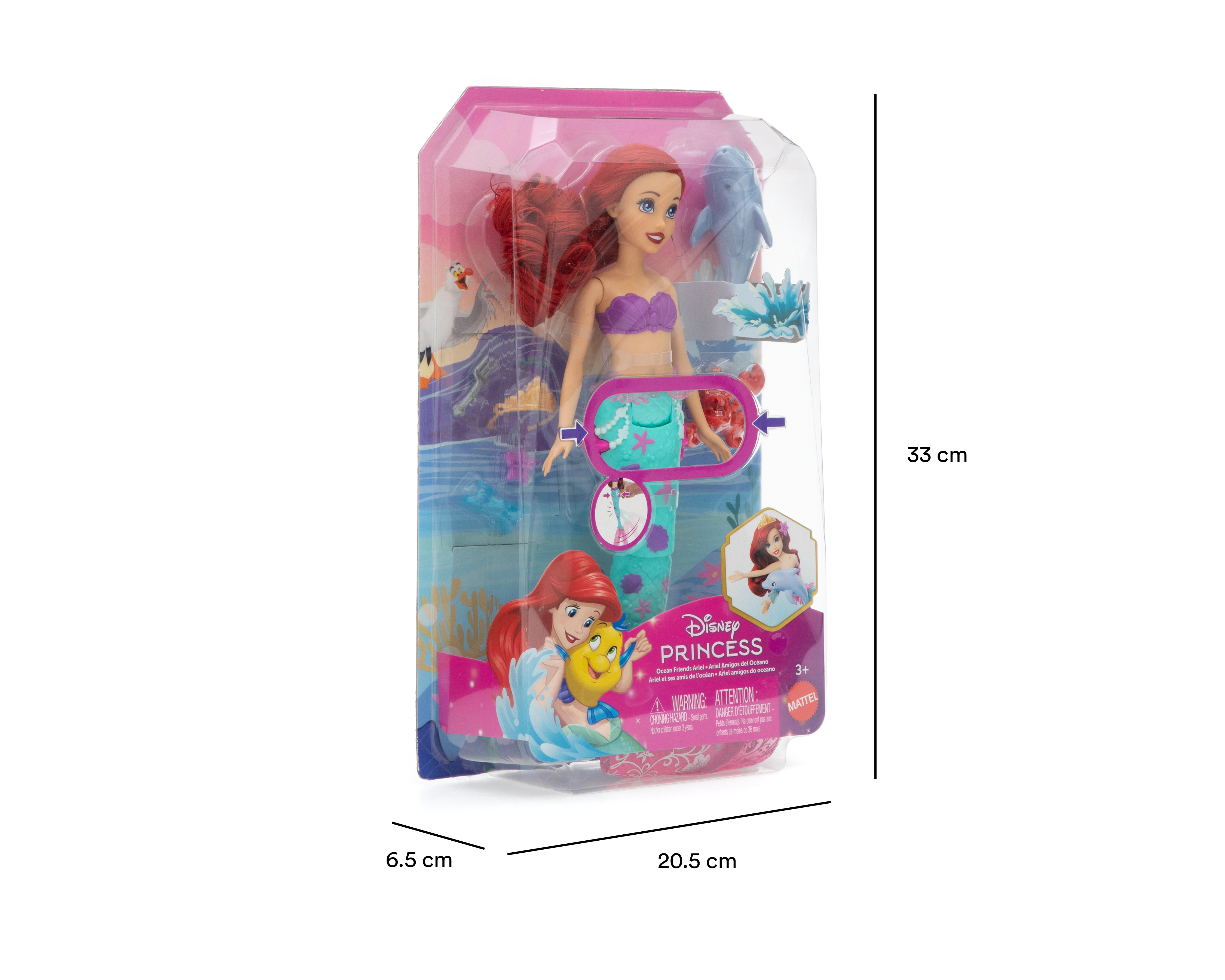 Foto 7 pulgar | Foto 6 | Muñeca Disney Princesas Ariel Amigos del Océano