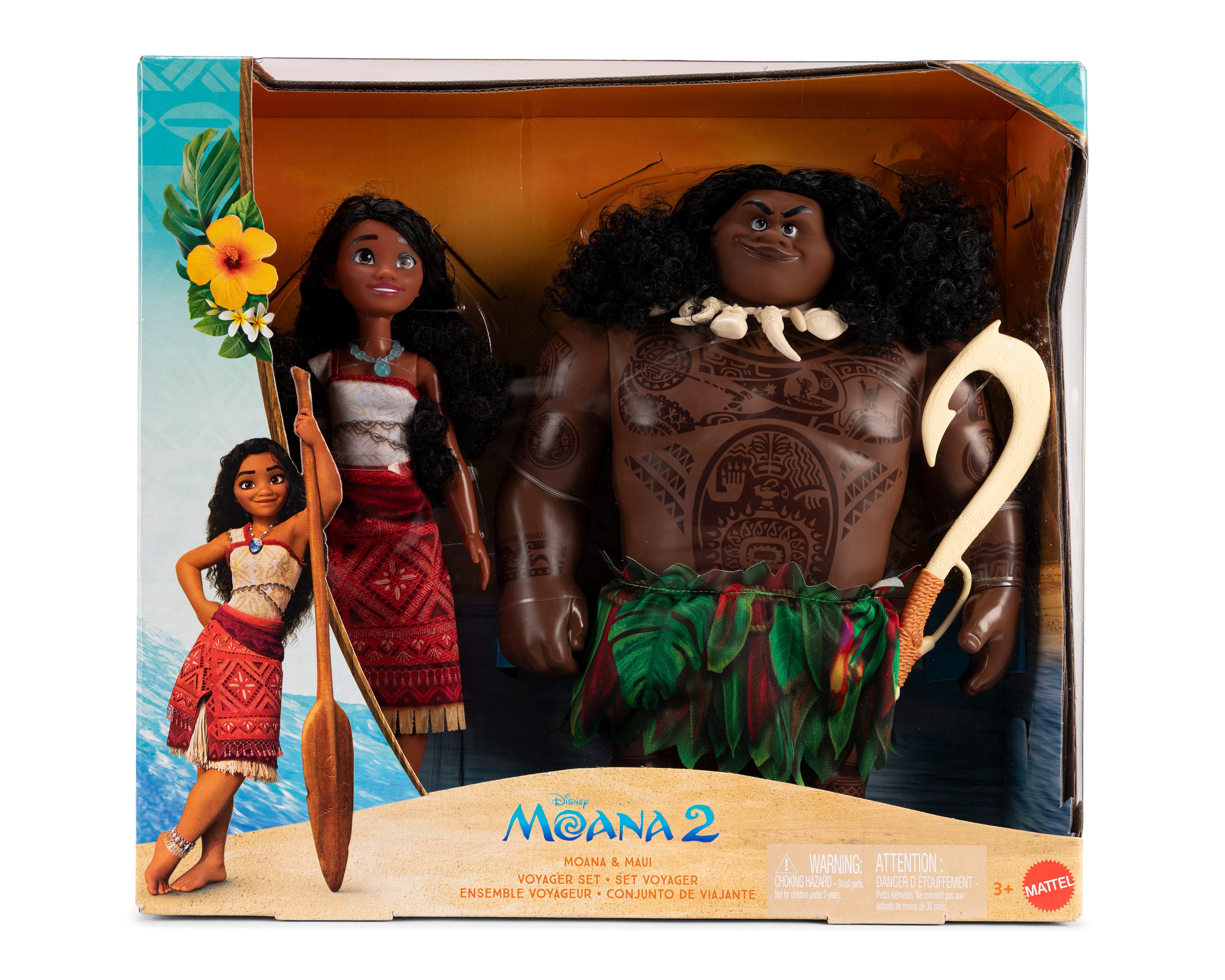 Foto 2 pulgar | Foto 1 | Moana & Maui Voyager Mattel Disney Moana 2