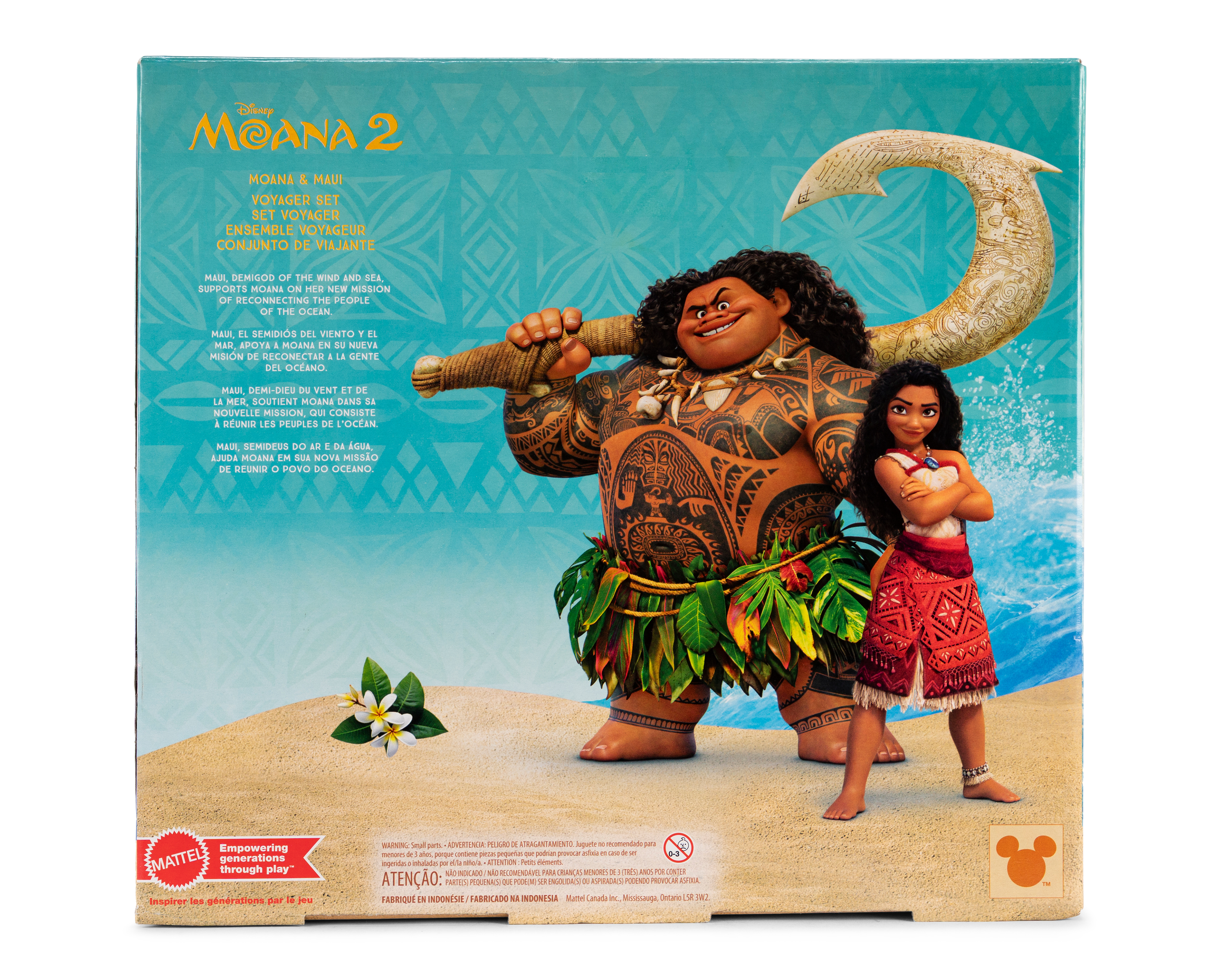 Foto 3 pulgar | Foto 2 | Moana & Maui Voyager Mattel Disney Moana 2