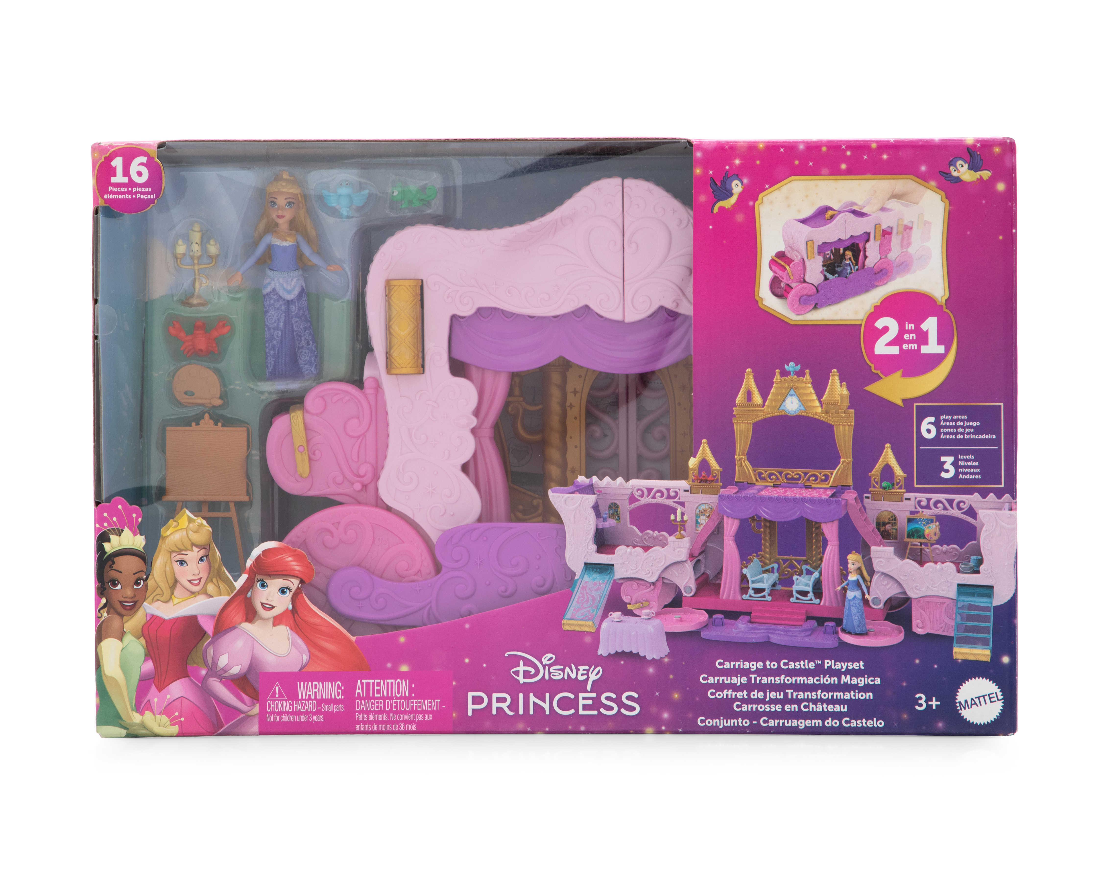 Foto 6 pulgar | Foto 5 | Carruaje Disney Princesas Transformación Mágica