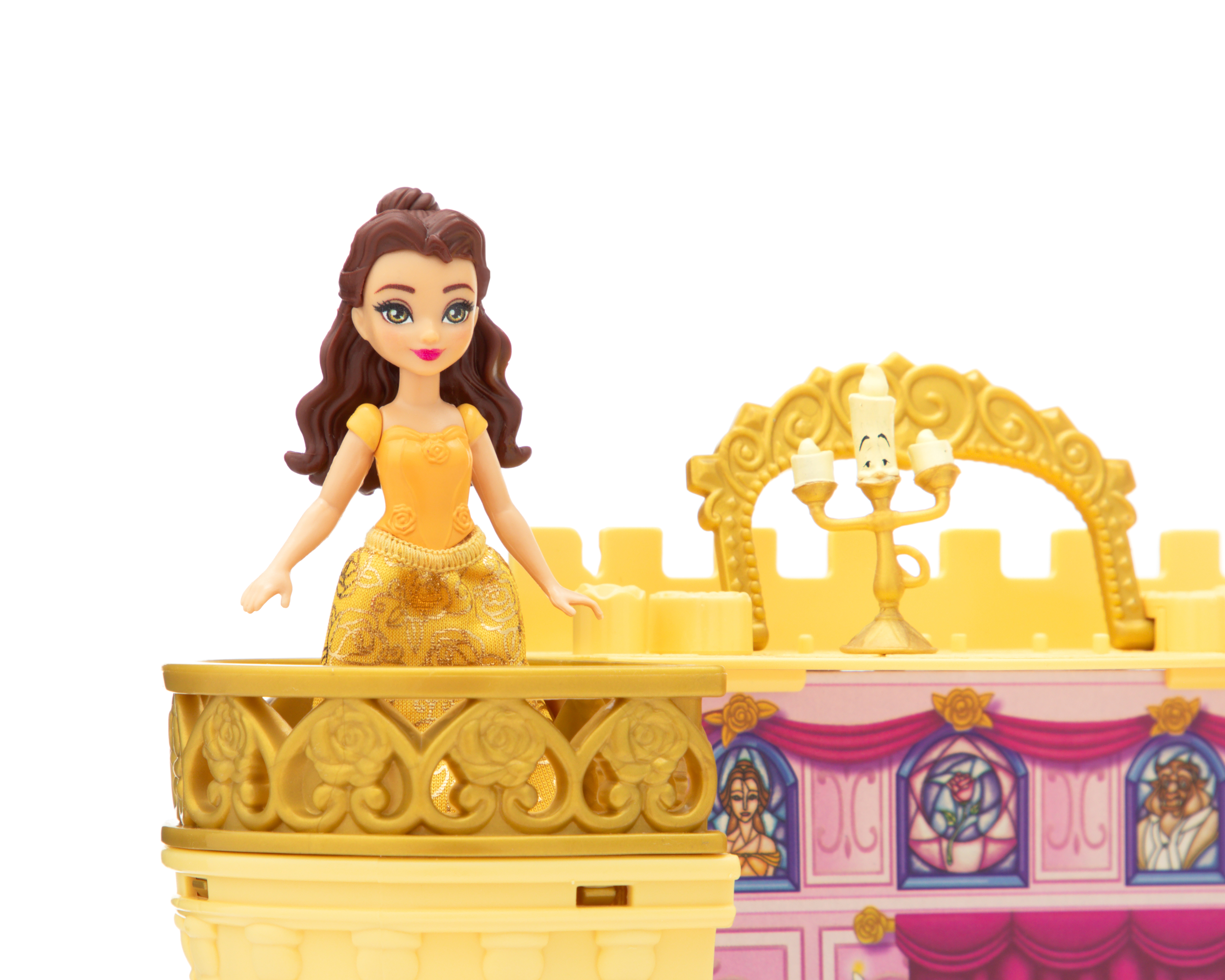 Foto 3 pulgar | Foto 2 | Casa de Muñecas Disney Princesas Castillo de Bella Amarillo