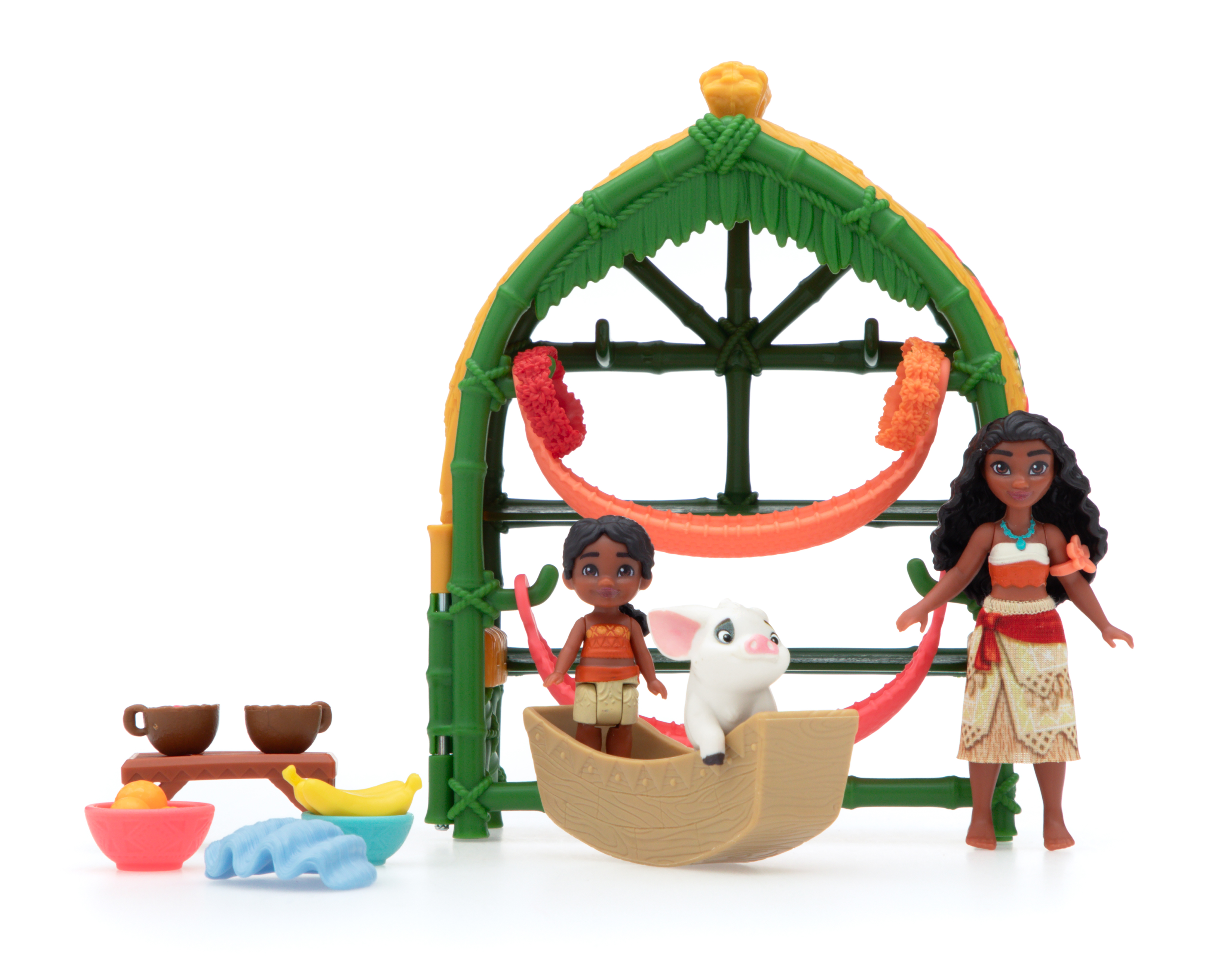 Casa de la Aldea de Moana y Simea Disney Princesas con Accesorios