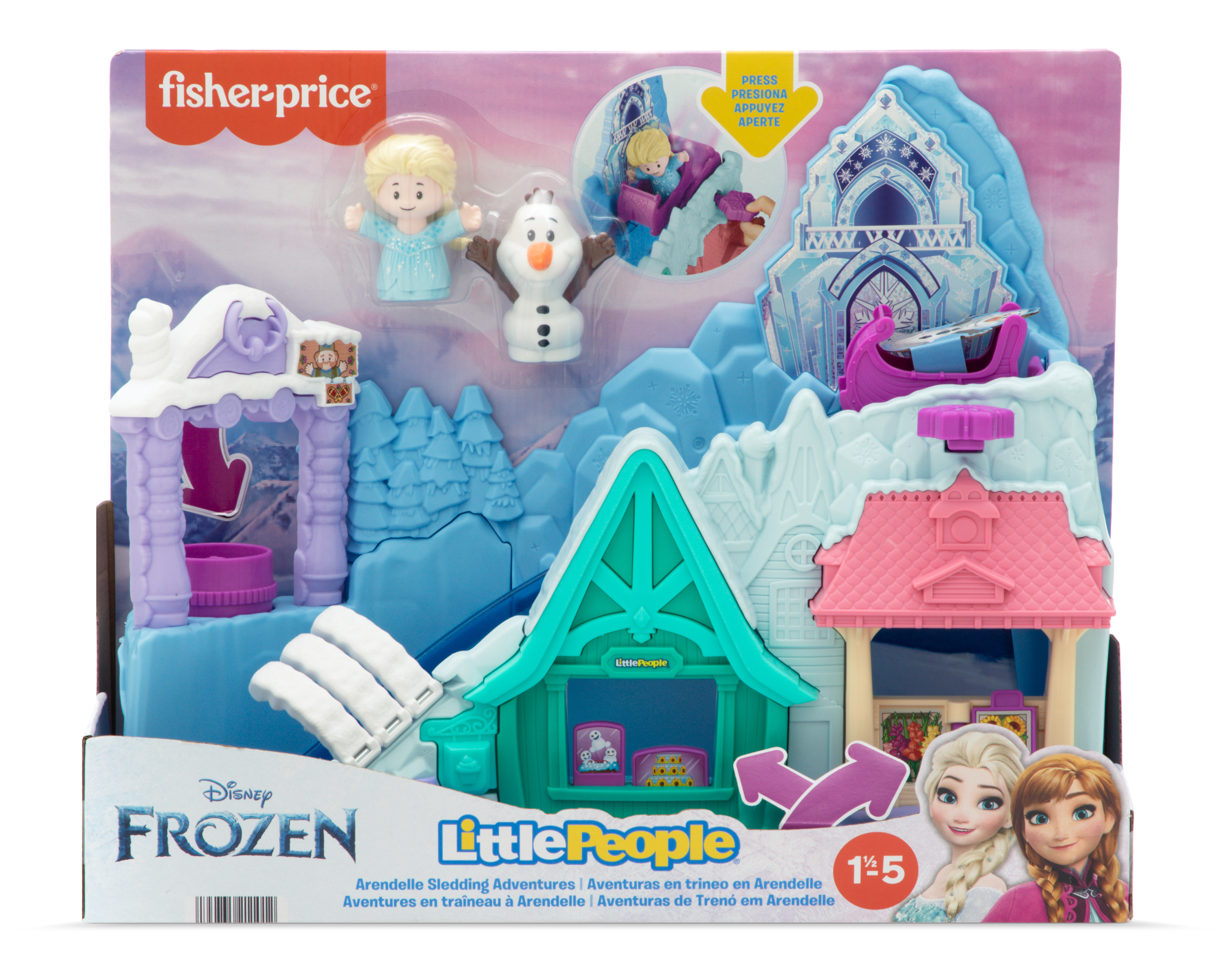 Foto 5 pulgar | Foto 4 | Aventuras en Trineo en Arendelle Disney Frozen Little People Fisher-Price